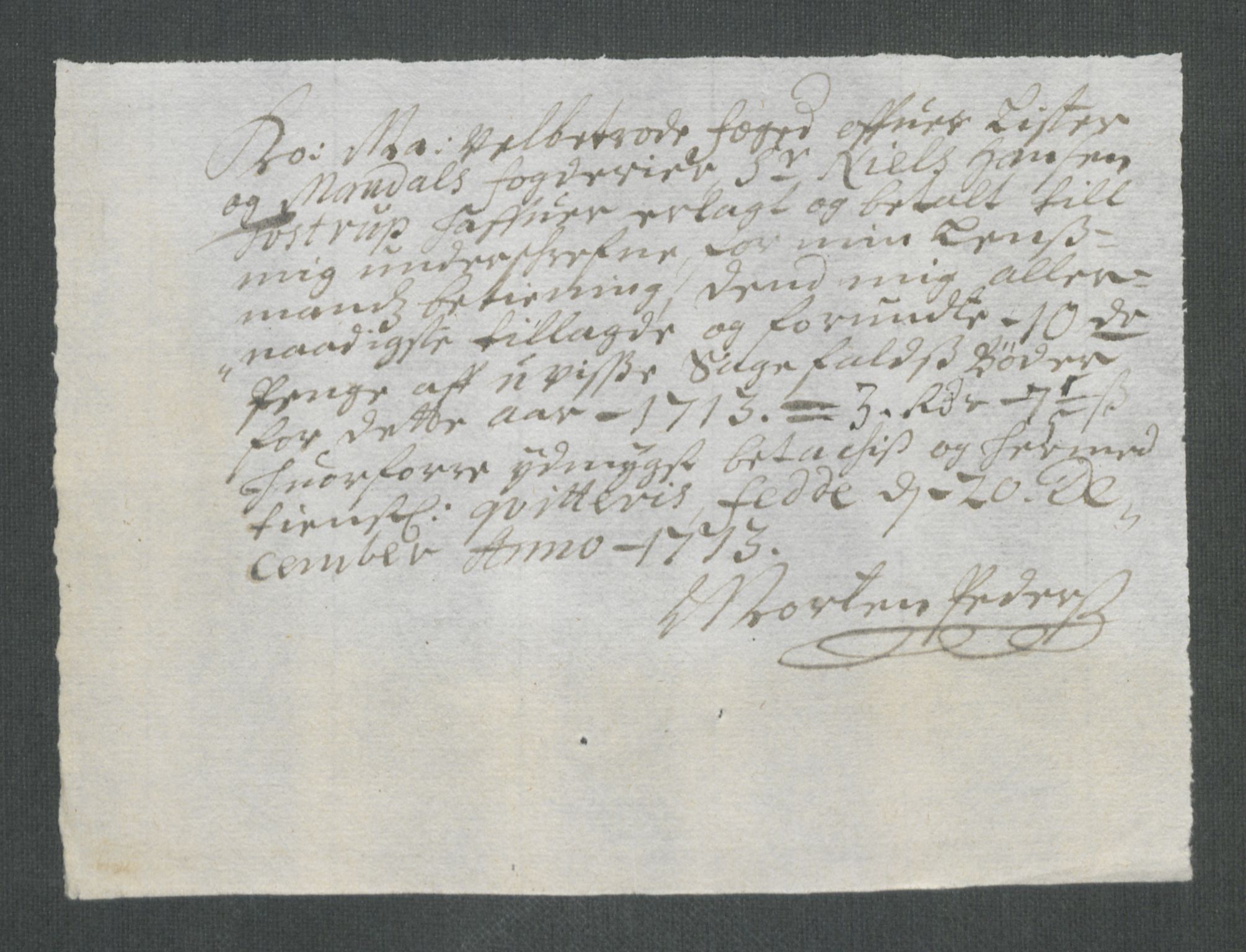 Rentekammeret inntil 1814, Reviderte regnskaper, Fogderegnskap, RA/EA-4092/R43/L2556: Fogderegnskap Lista og Mandal, 1713, p. 466