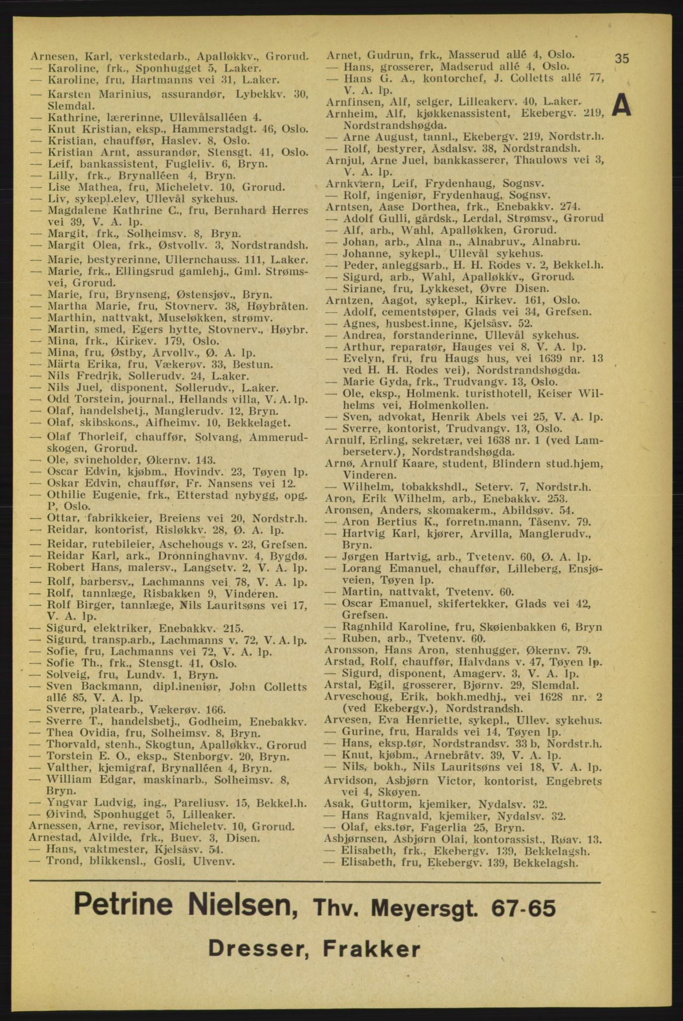 Aker adressebok/adressekalender, PUBL/001/A/005: Aker adressebok, 1934-1935, p. 35