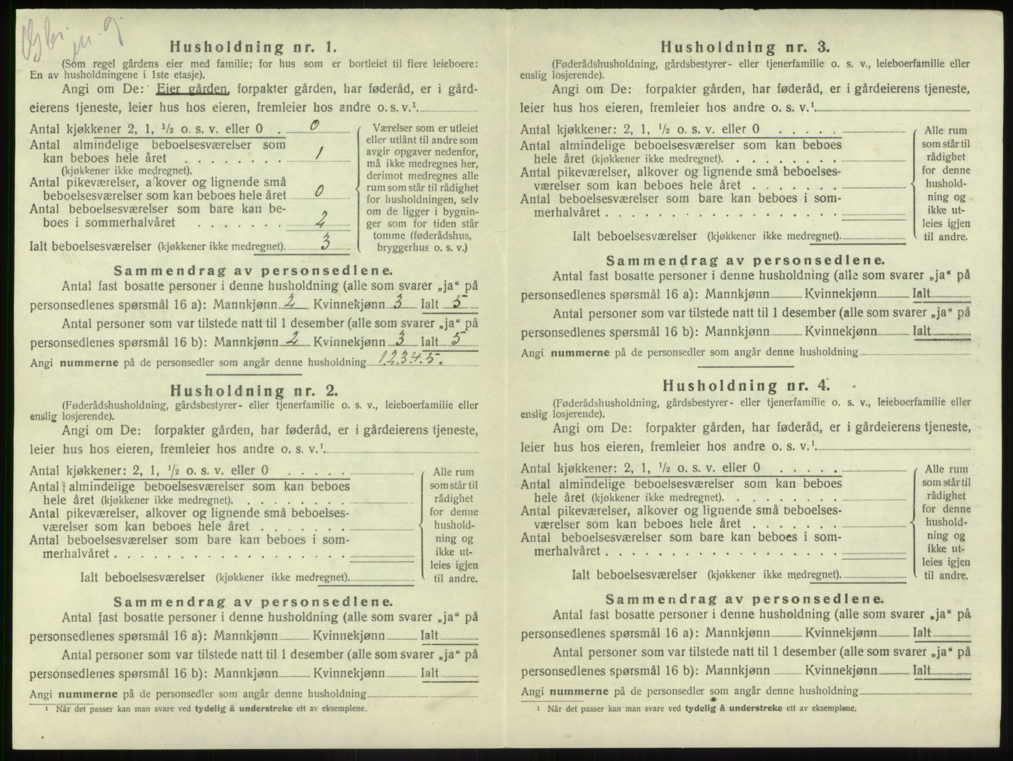 SAB, 1920 census for Førde, 1920, p. 571