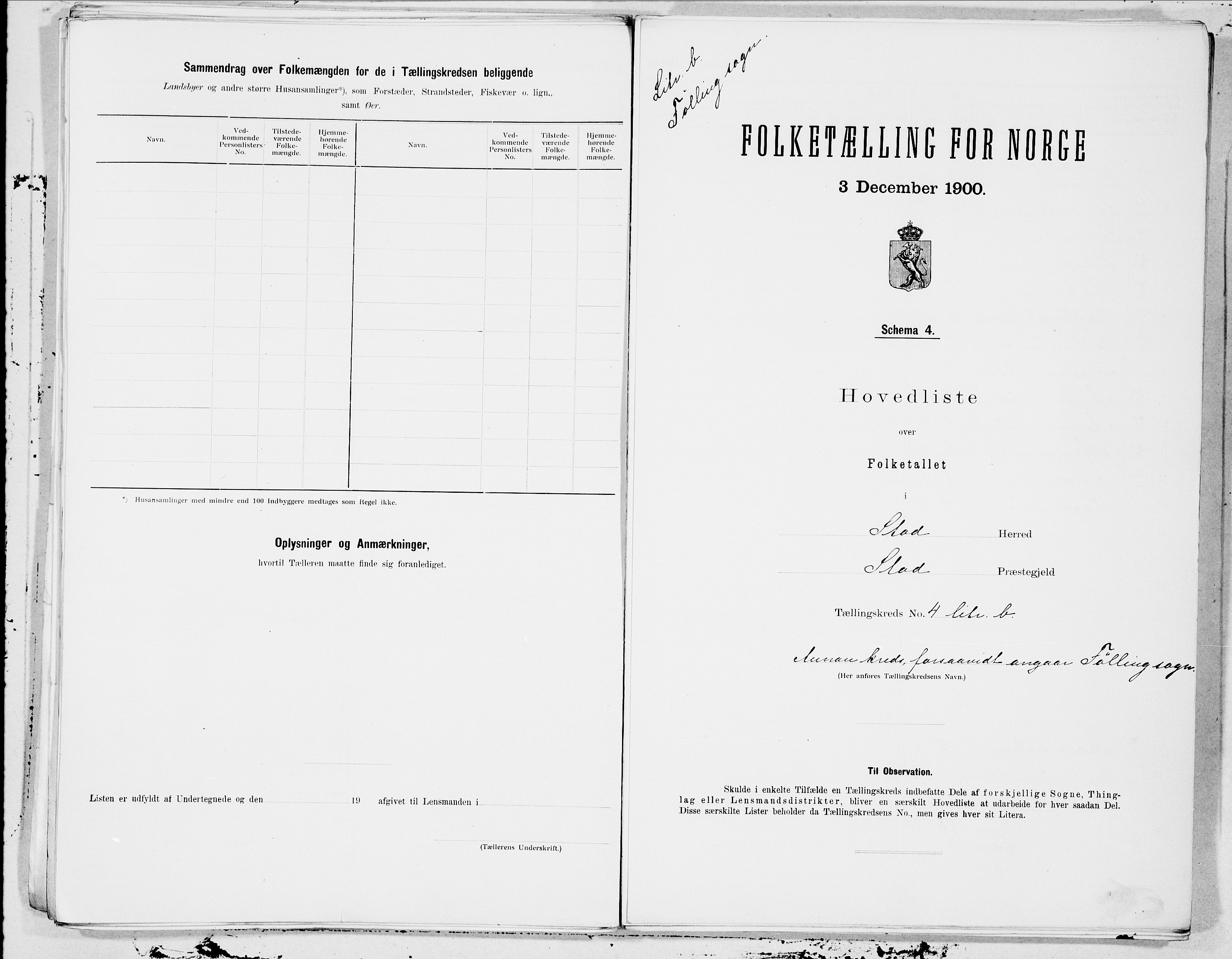 SAT, 1900 census for Stod, 1900, p. 16