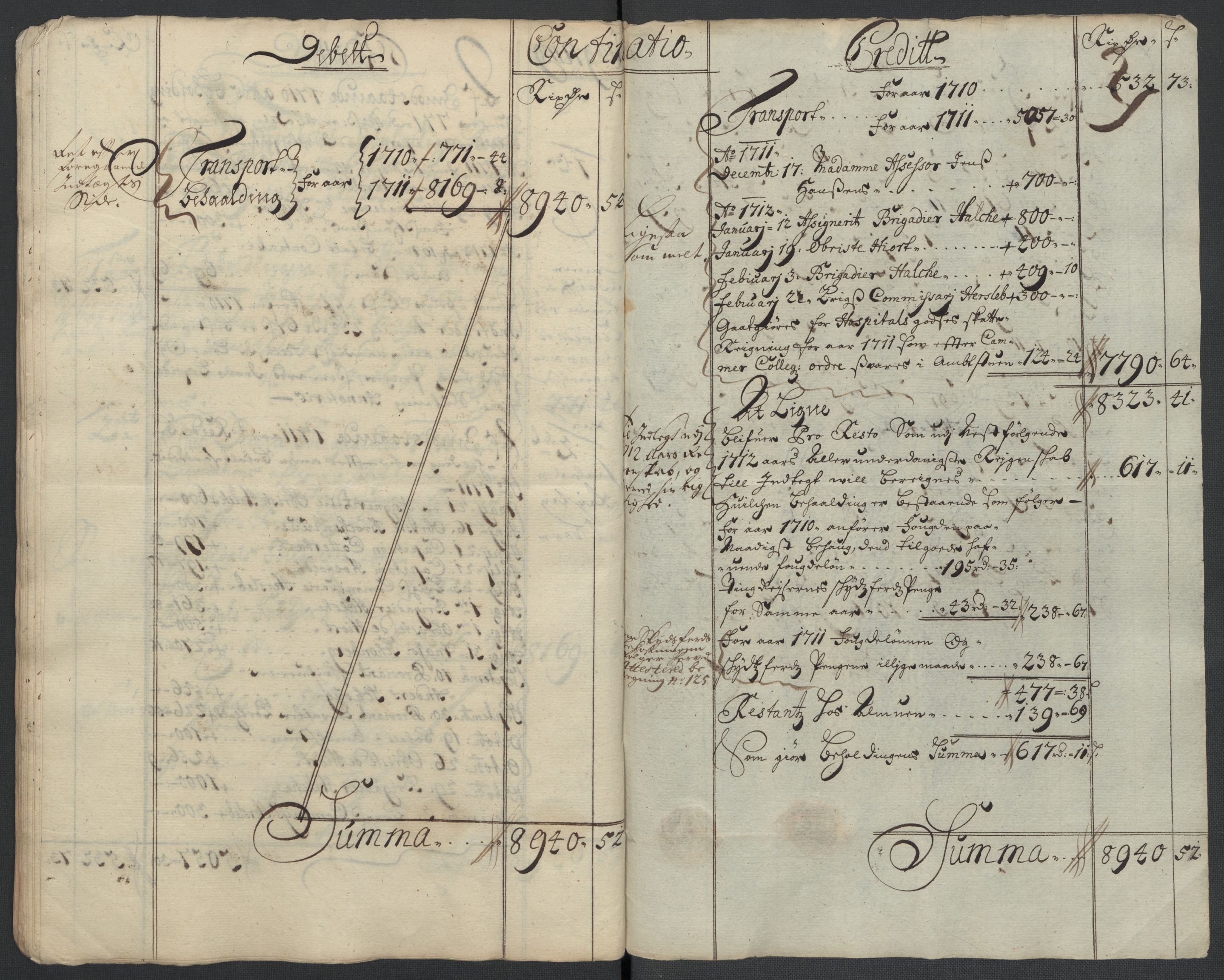 Rentekammeret inntil 1814, Reviderte regnskaper, Fogderegnskap, AV/RA-EA-4092/R60/L3961: Fogderegnskap Orkdal og Gauldal, 1711, p. 36