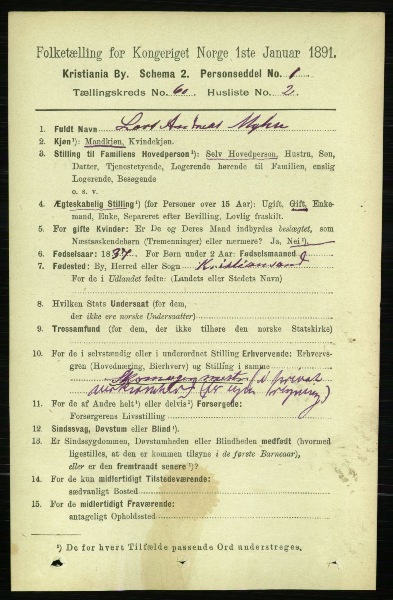 RA, 1891 census for 0301 Kristiania, 1891, p. 31923