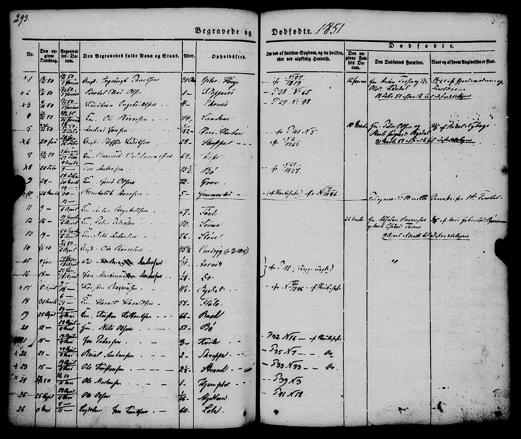 Gloppen sokneprestembete, AV/SAB-A-80101/H/Haa/Haaa/L0008: Parish register (official) no. A 8, 1837-1855, p. 293