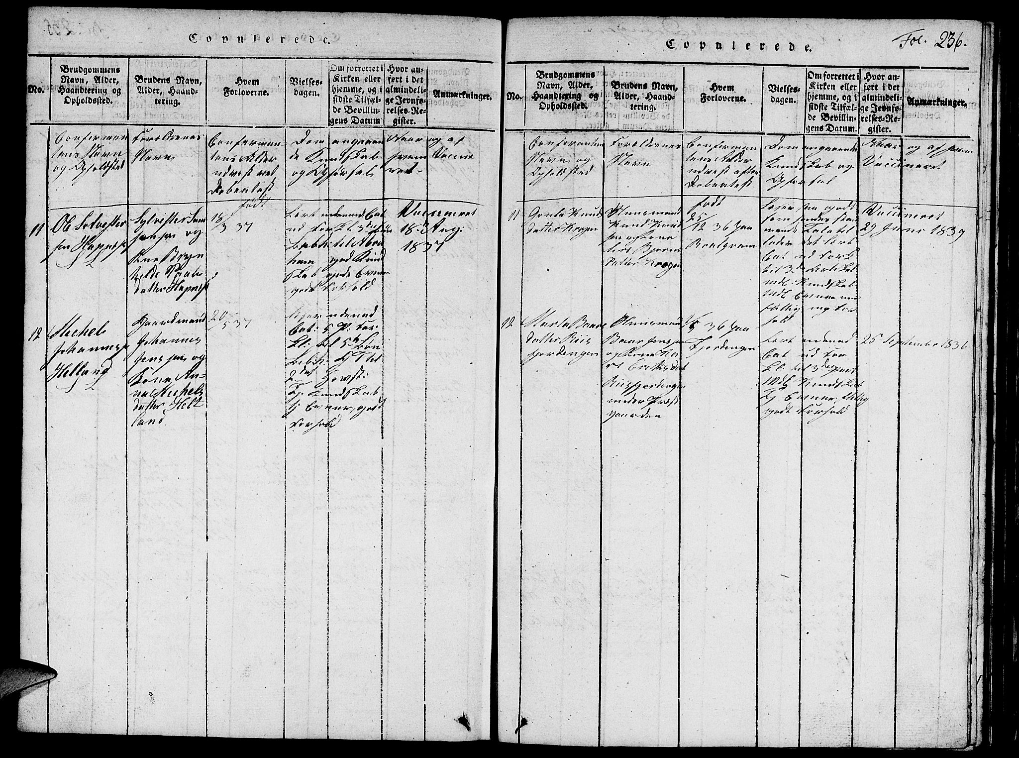 Vikedal sokneprestkontor, AV/SAST-A-101840/01/V: Parish register (copy) no. B 1, 1816-1853, p. 236