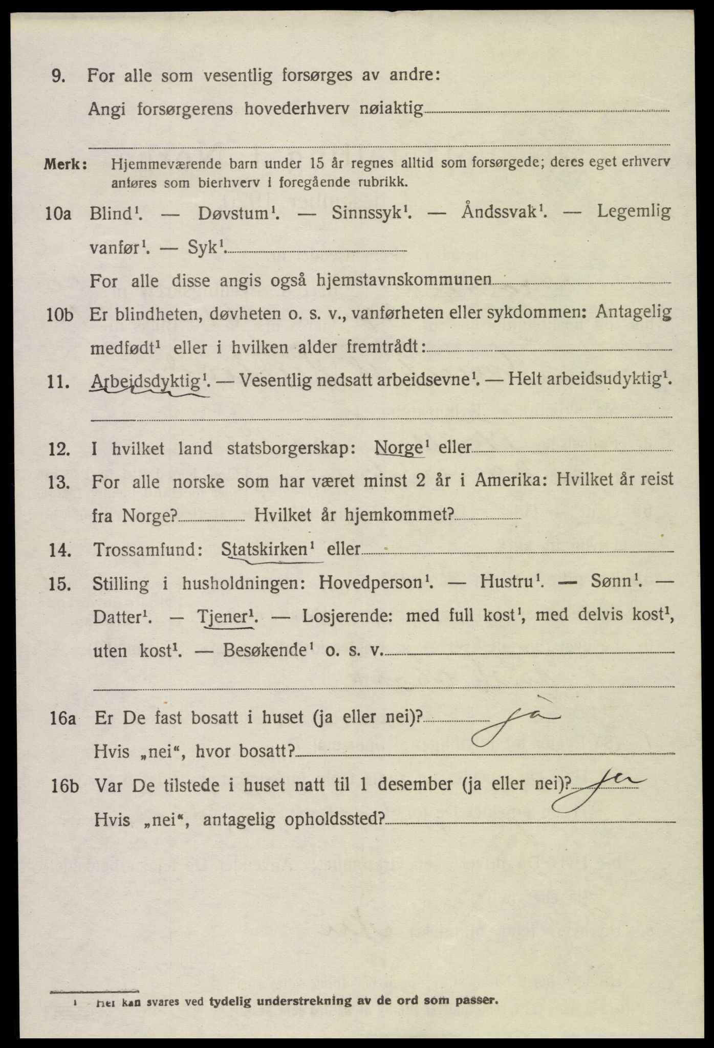 SAK, 1920 census for Froland, 1920, p. 5672