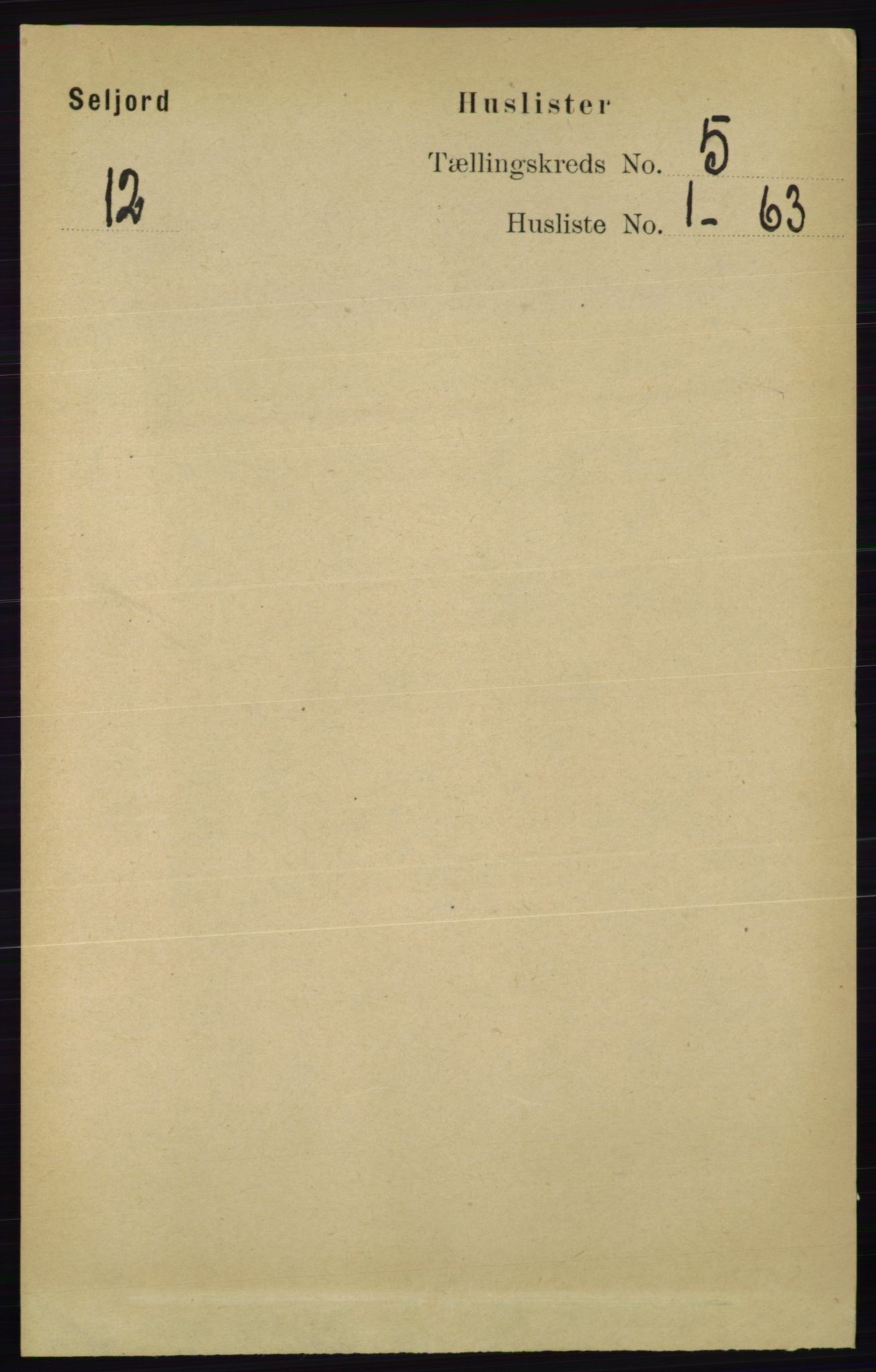 RA, 1891 census for 0828 Seljord, 1891, p. 1732