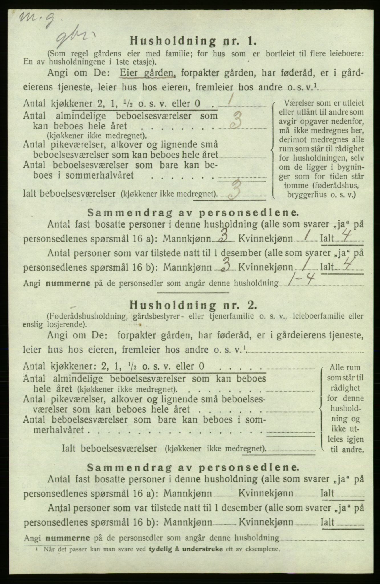 SAB, 1920 census for Kvinnherad, 1920, p. 2837