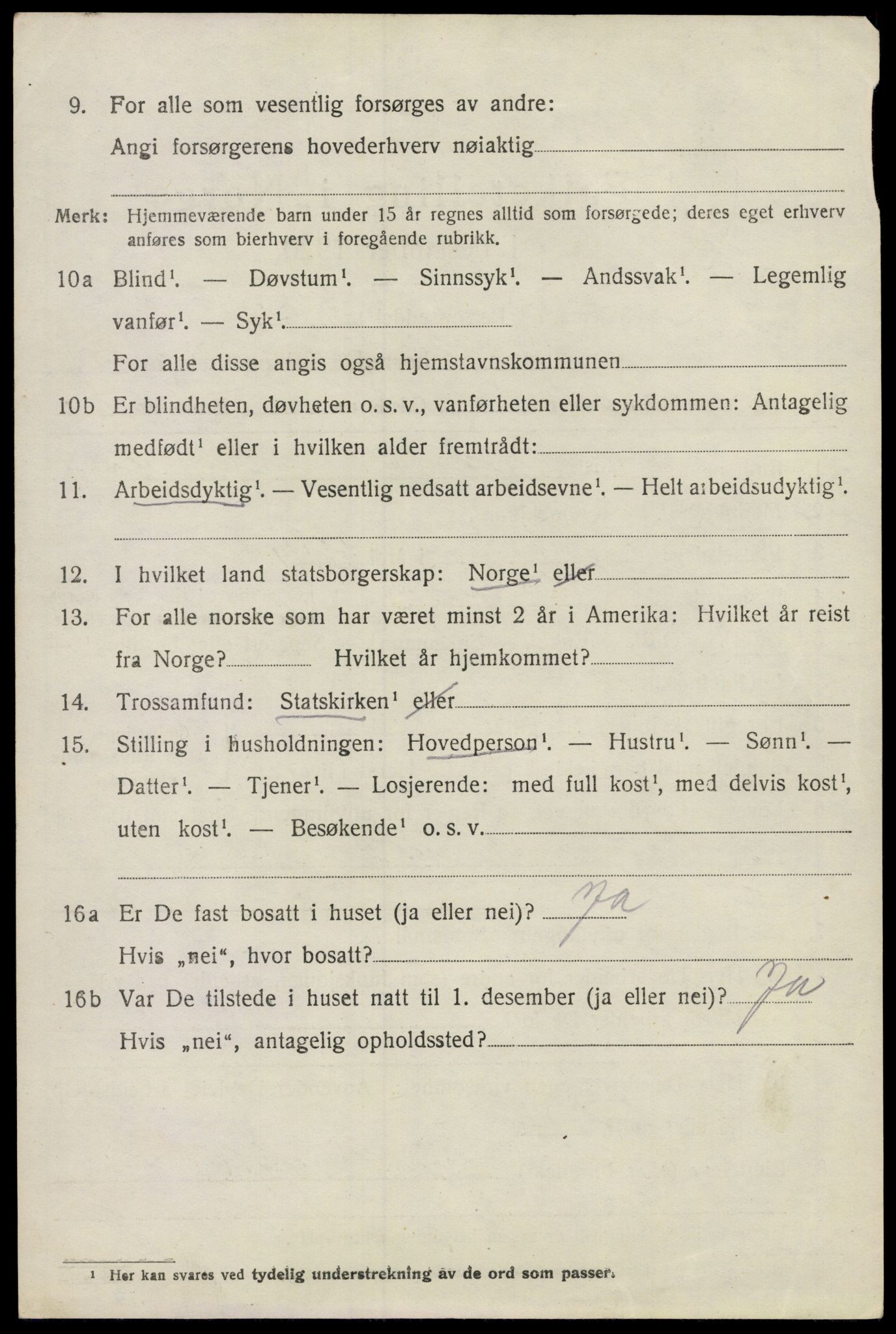 SAO, 1920 census for Våler, 1920, p. 3421