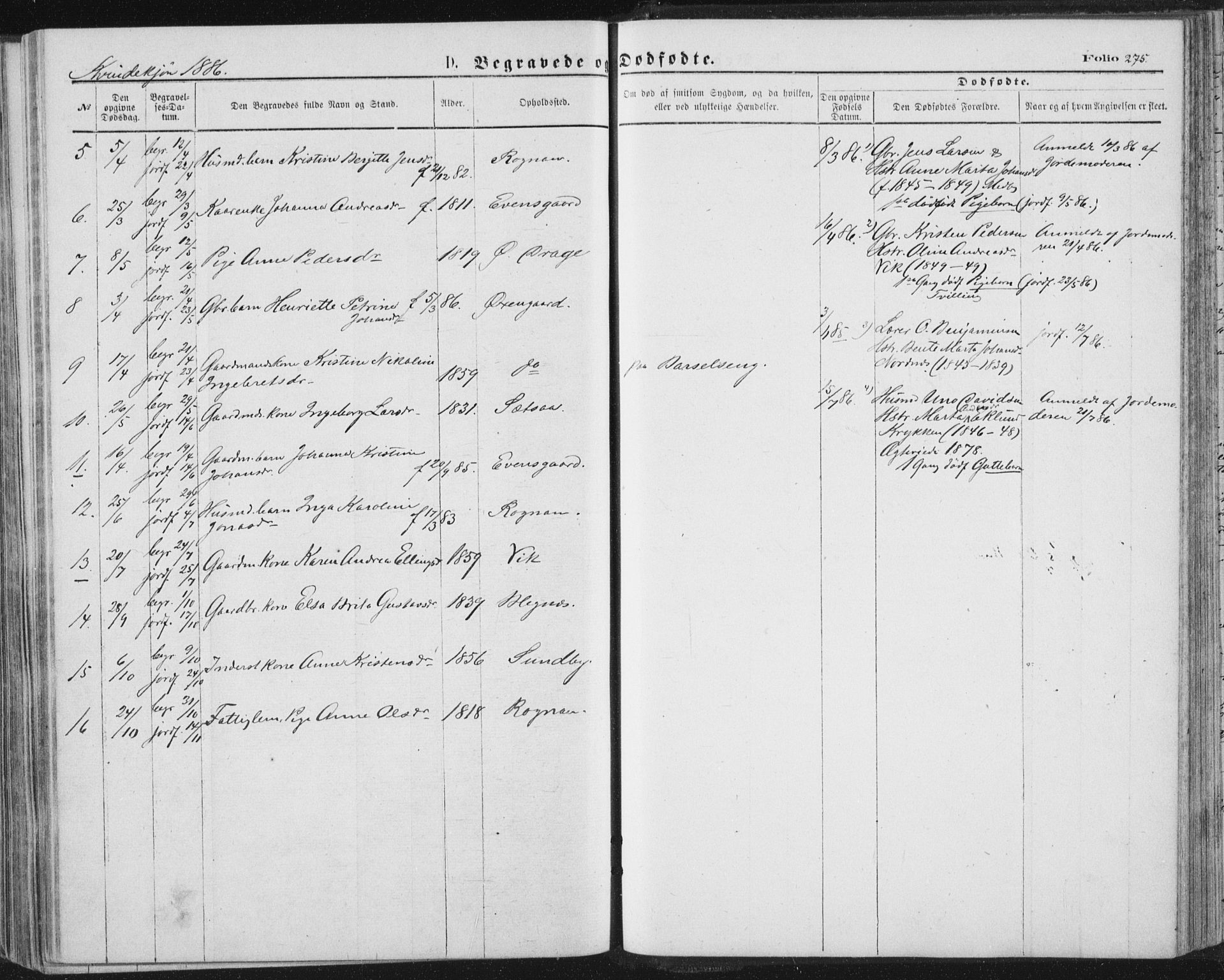 Ministerialprotokoller, klokkerbøker og fødselsregistre - Nordland, AV/SAT-A-1459/847/L0668: Parish register (official) no. 847A08, 1872-1886, p. 275