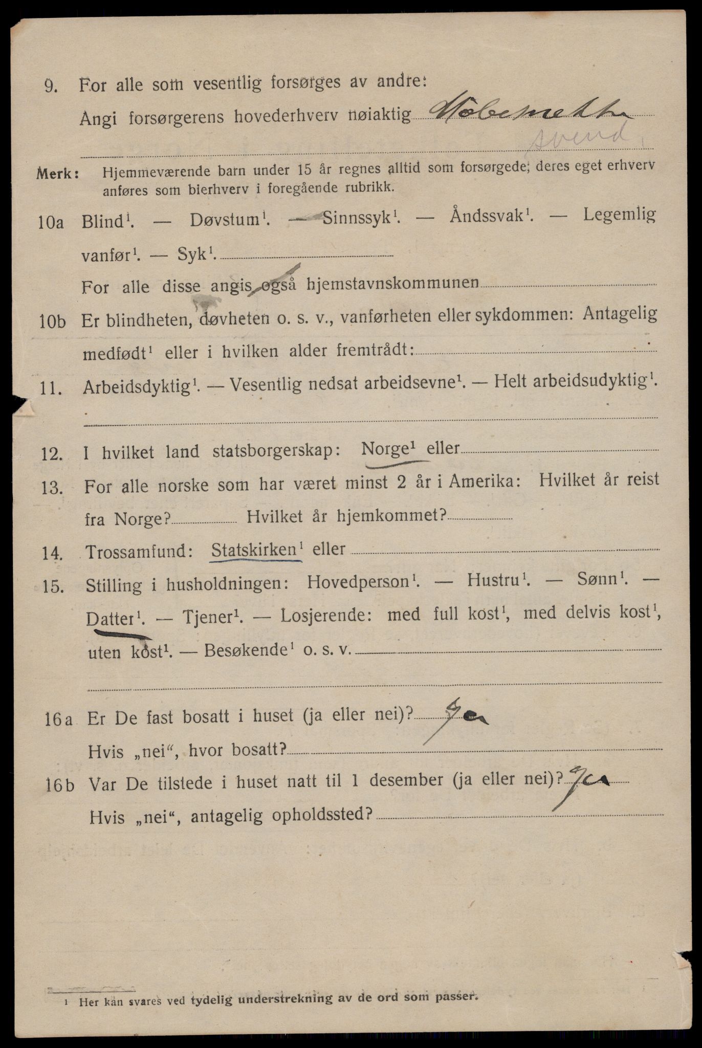 SAST, 1920 census for Stavanger, 1920, p. 108497