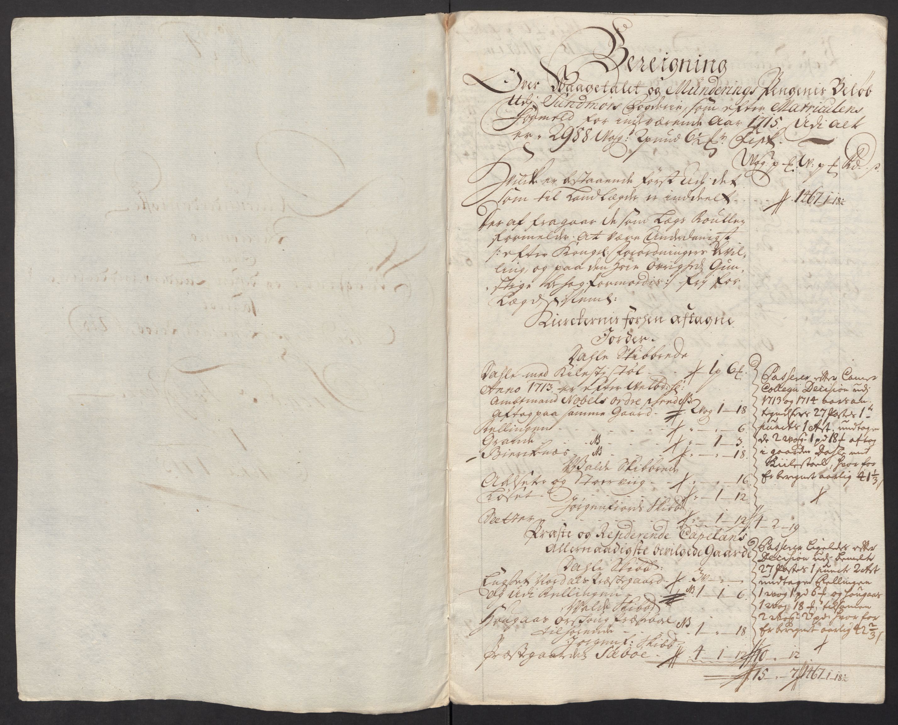 Rentekammeret inntil 1814, Reviderte regnskaper, Fogderegnskap, AV/RA-EA-4092/R54/L3567: Fogderegnskap Sunnmøre, 1715, p. 236