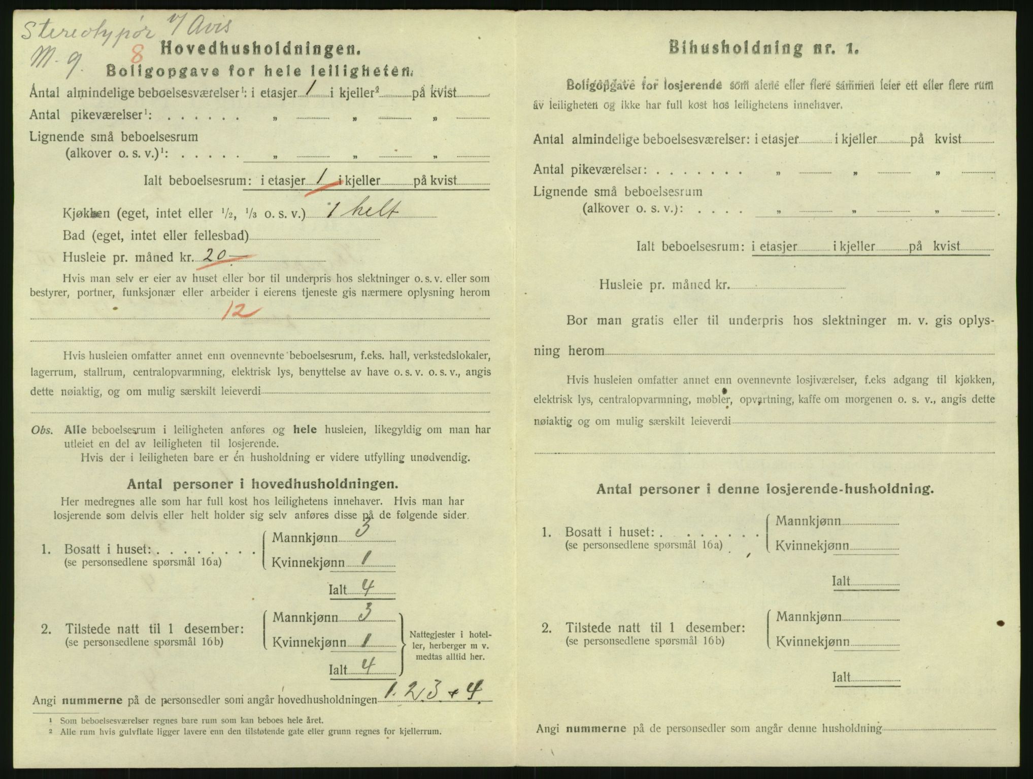 SAO, 1920 census for Kristiania, 1920, p. 95716