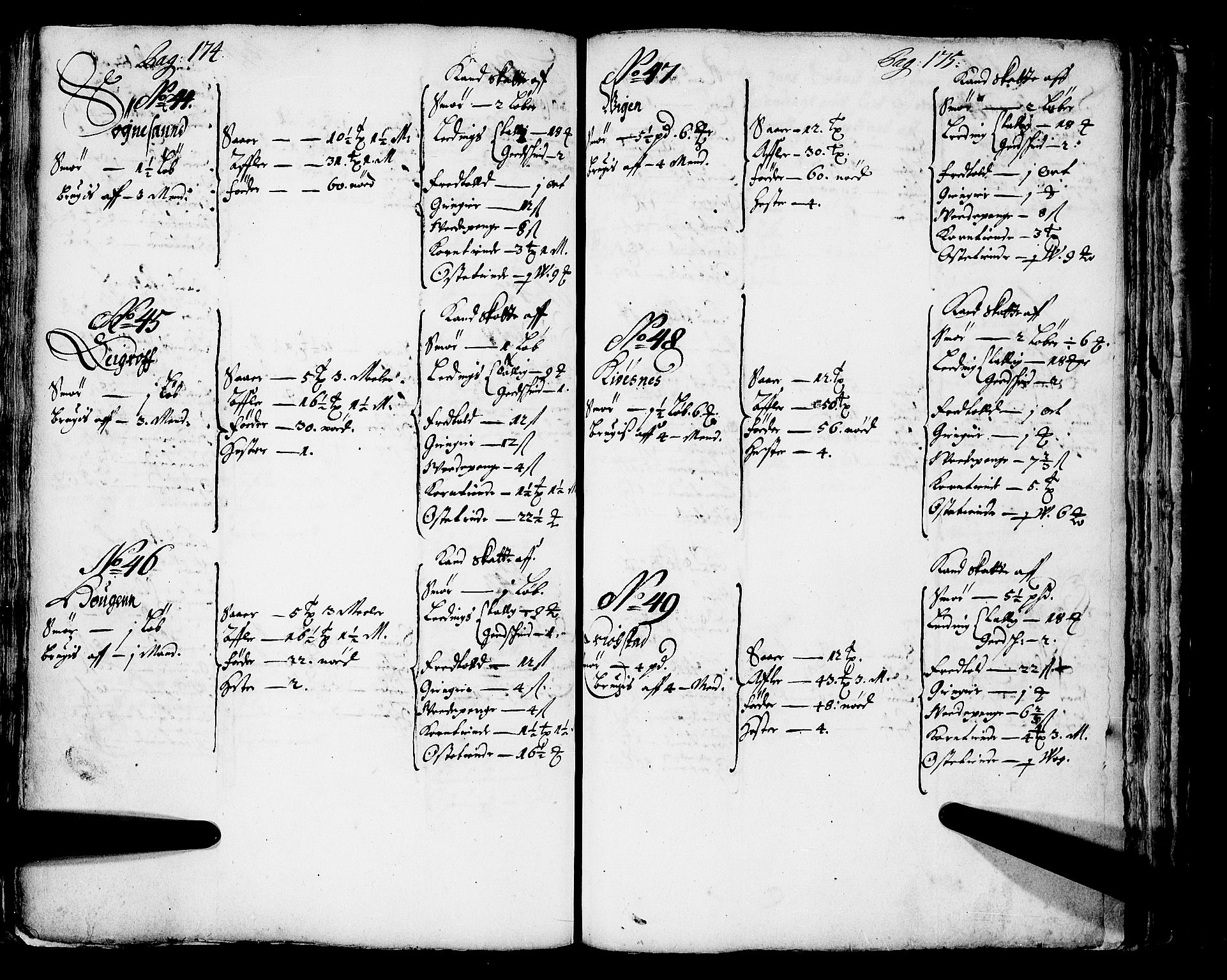 Rentekammeret inntil 1814, Realistisk ordnet avdeling, AV/RA-EA-4070/N/Nb/Nba/L0043: Sunnfjord fogderi, 1667, p. 174-175