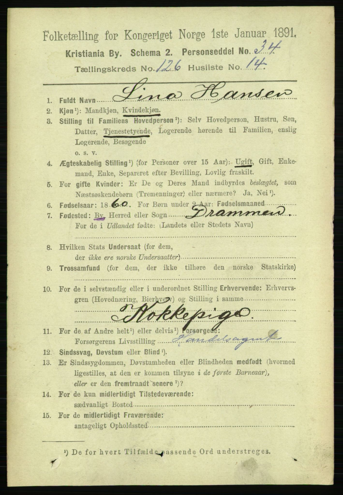 RA, 1891 census for 0301 Kristiania, 1891, p. 67638