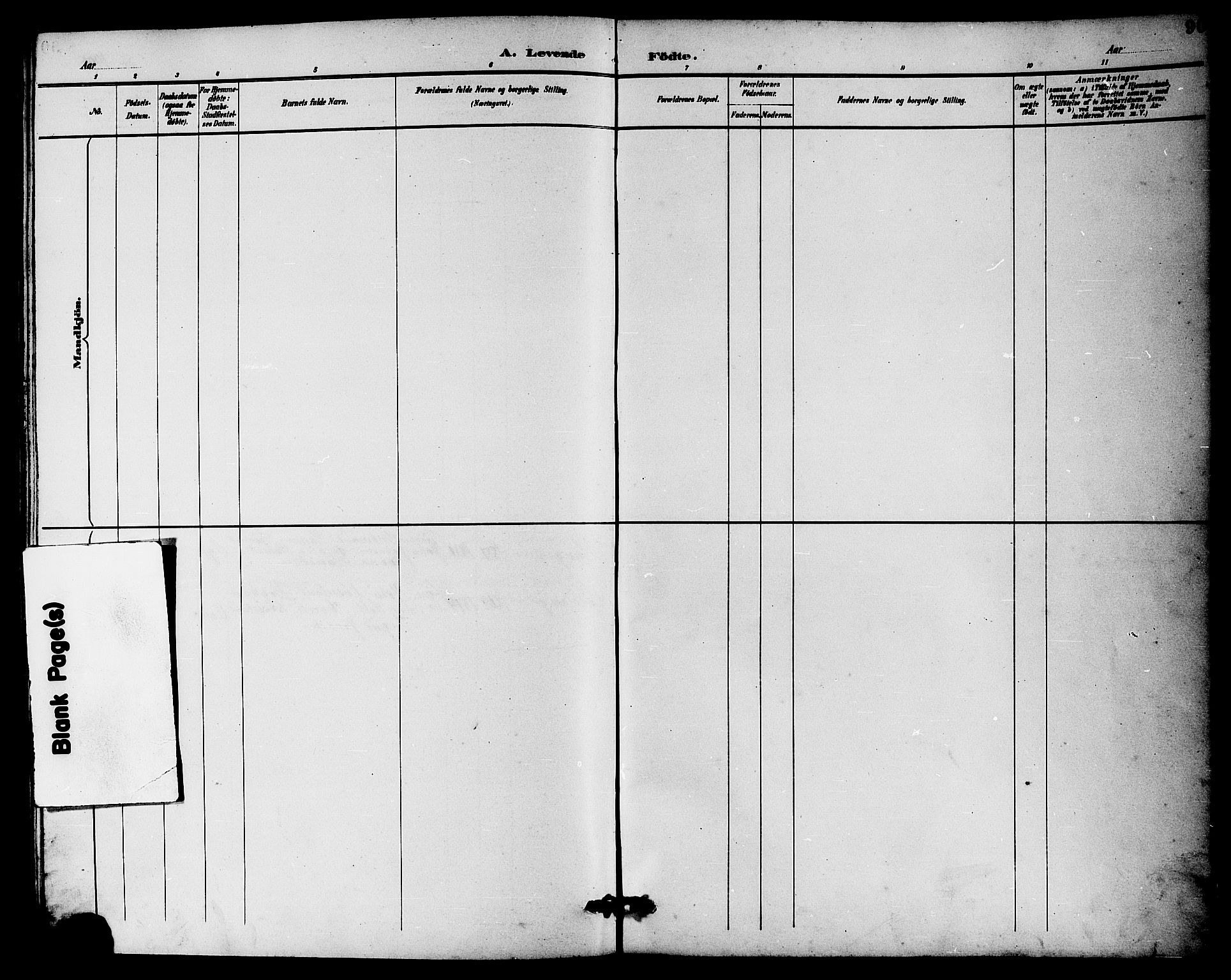 Haugesund sokneprestkontor, SAST/A -101863/H/Ha/Hab/L0004: Parish register (copy) no. B 4, 1889-1905, p. 90