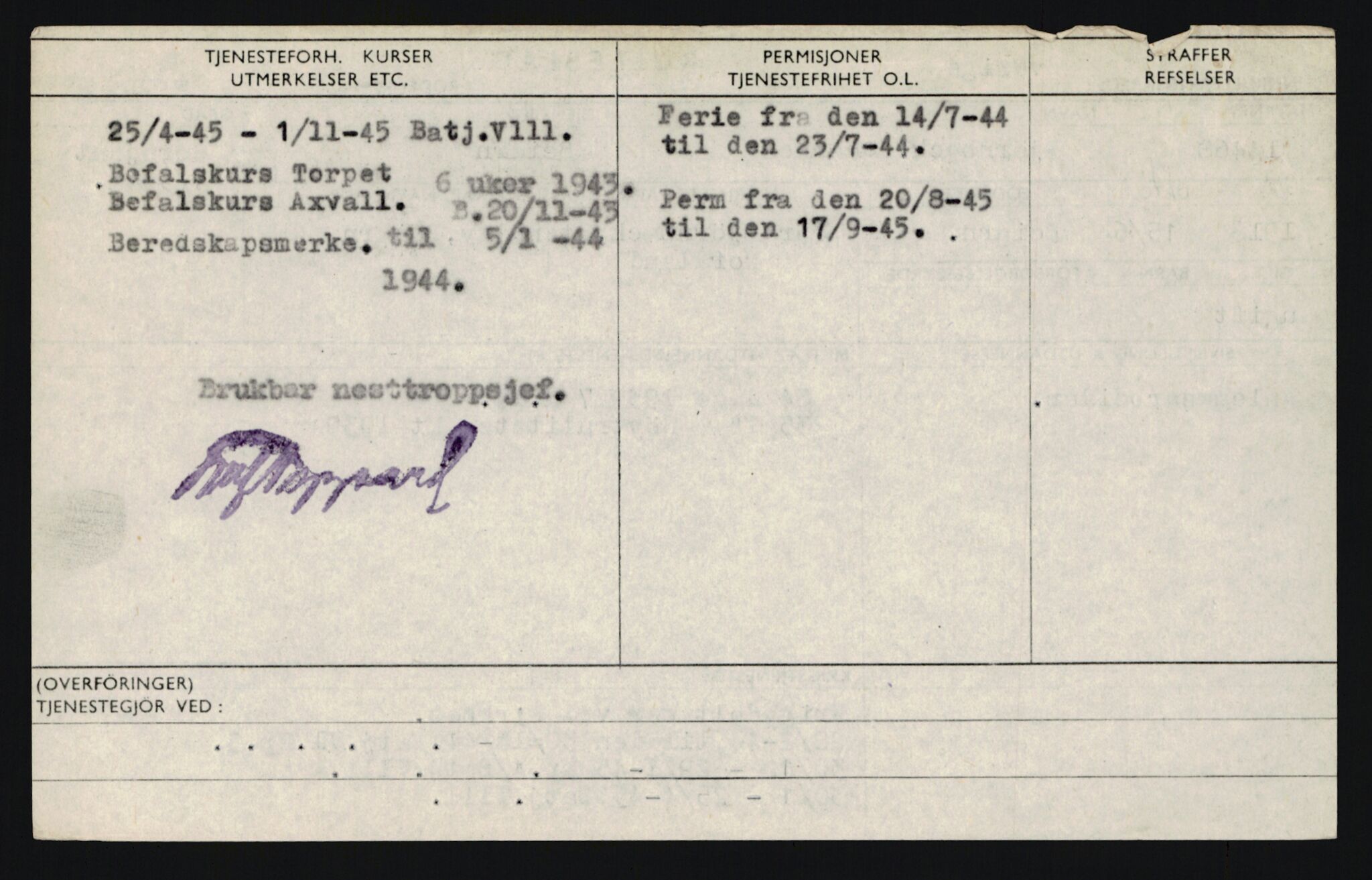 Forsvaret, Sør-Hålogaland landforsvar, AV/RA-RAFA-2552/P/Pa/L0303: Personellmapper for slettet personell, yrkesbefal og vernepliktig befal, født 1917-1920, 1936-1980, p. 270