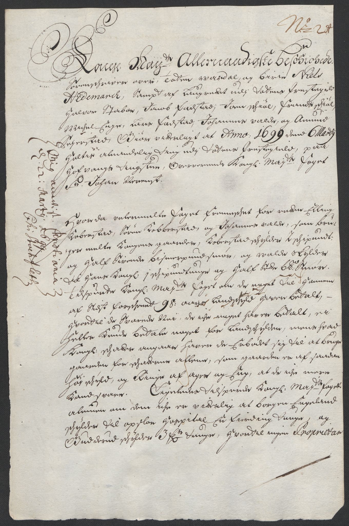 Rentekammeret inntil 1814, Reviderte regnskaper, Fogderegnskap, RA/EA-4092/R18/L1296: Fogderegnskap Hadeland, Toten og Valdres, 1698, p. 231