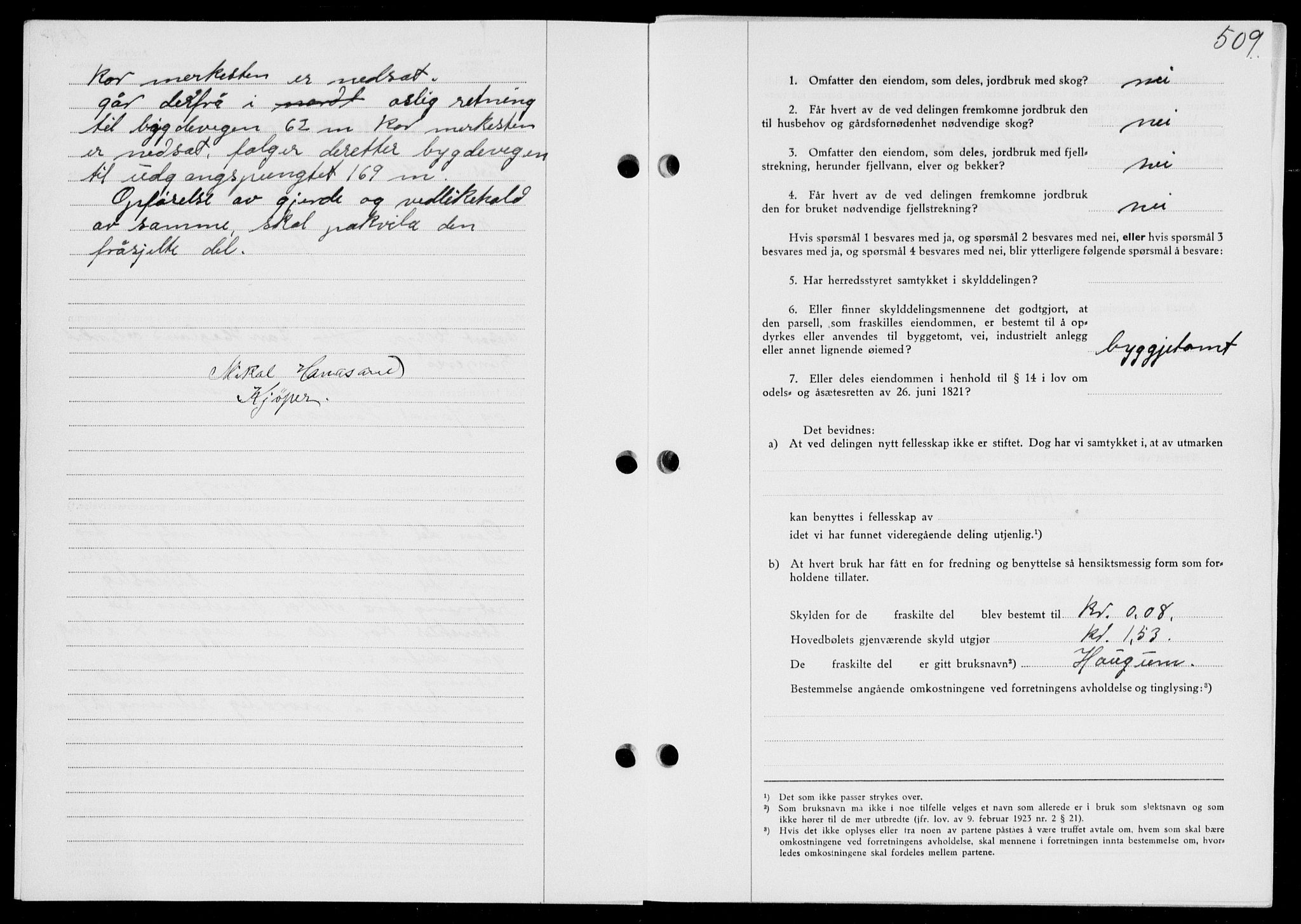 Ryfylke tingrett, SAST/A-100055/001/II/IIB/L0078: Mortgage book no. 57, 1938-1938, Diary no: : 1441/1938