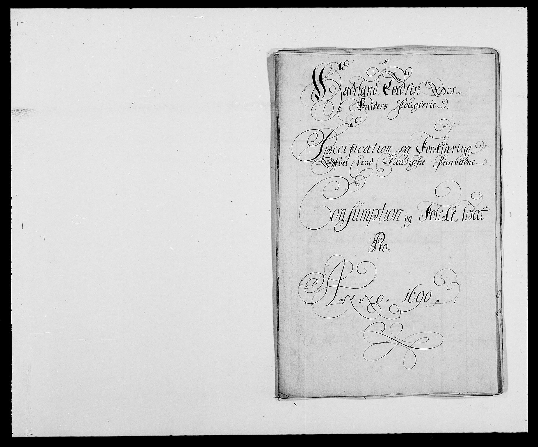 Rentekammeret inntil 1814, Reviderte regnskaper, Fogderegnskap, RA/EA-4092/R18/L1289: Fogderegnskap Hadeland, Toten og Valdres, 1690, p. 175