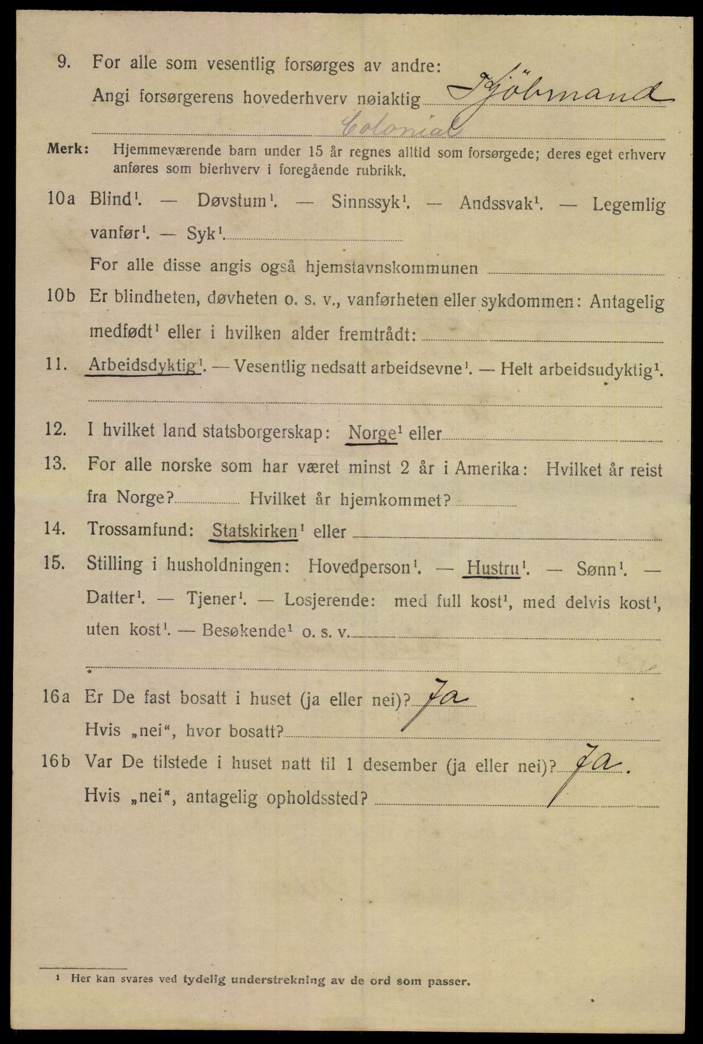 SAKO, 1920 census for Horten, 1920, p. 16274
