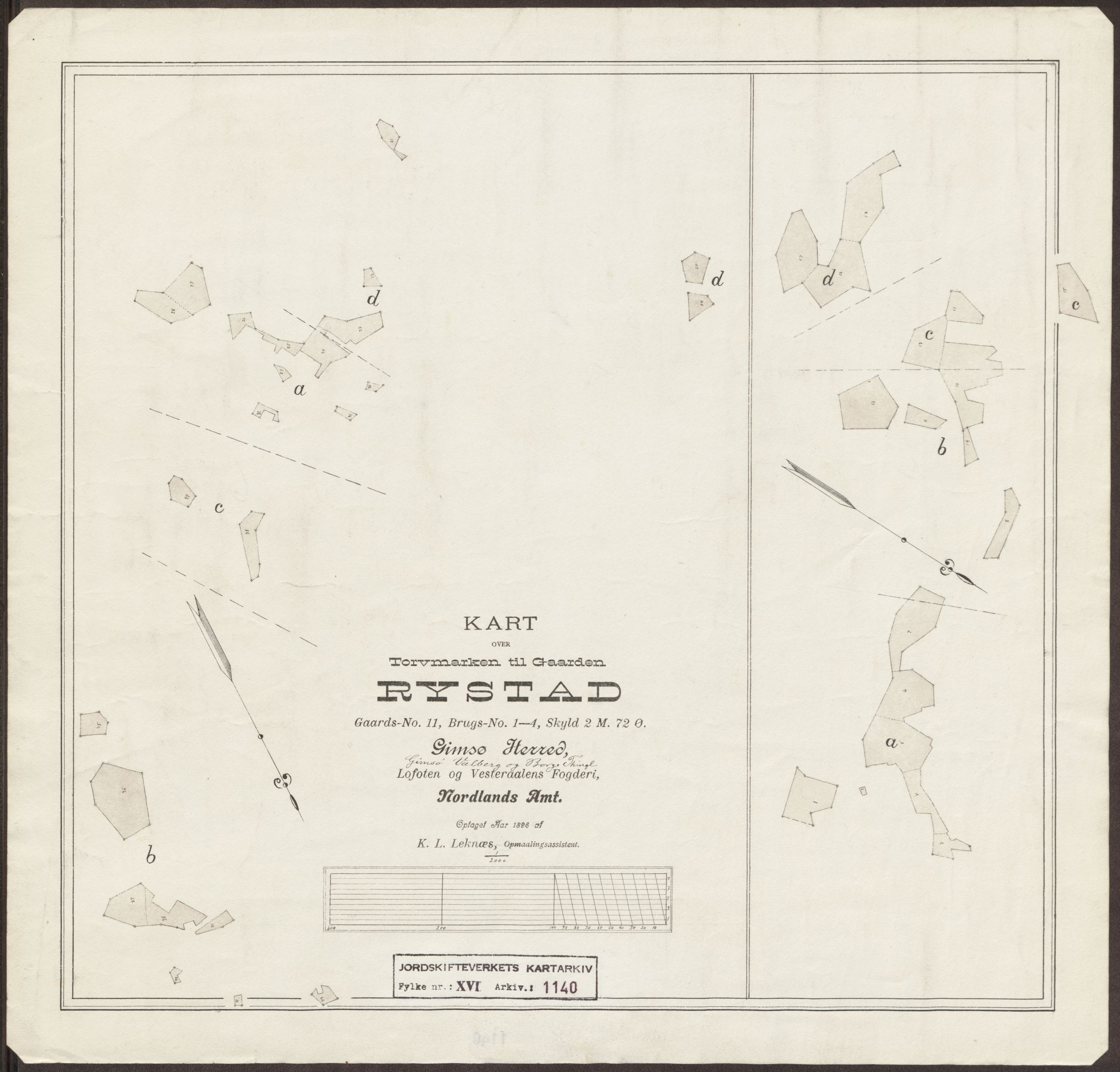 Jordskifteverkets kartarkiv, AV/RA-S-3929/T, 1859-1988, p. 1304