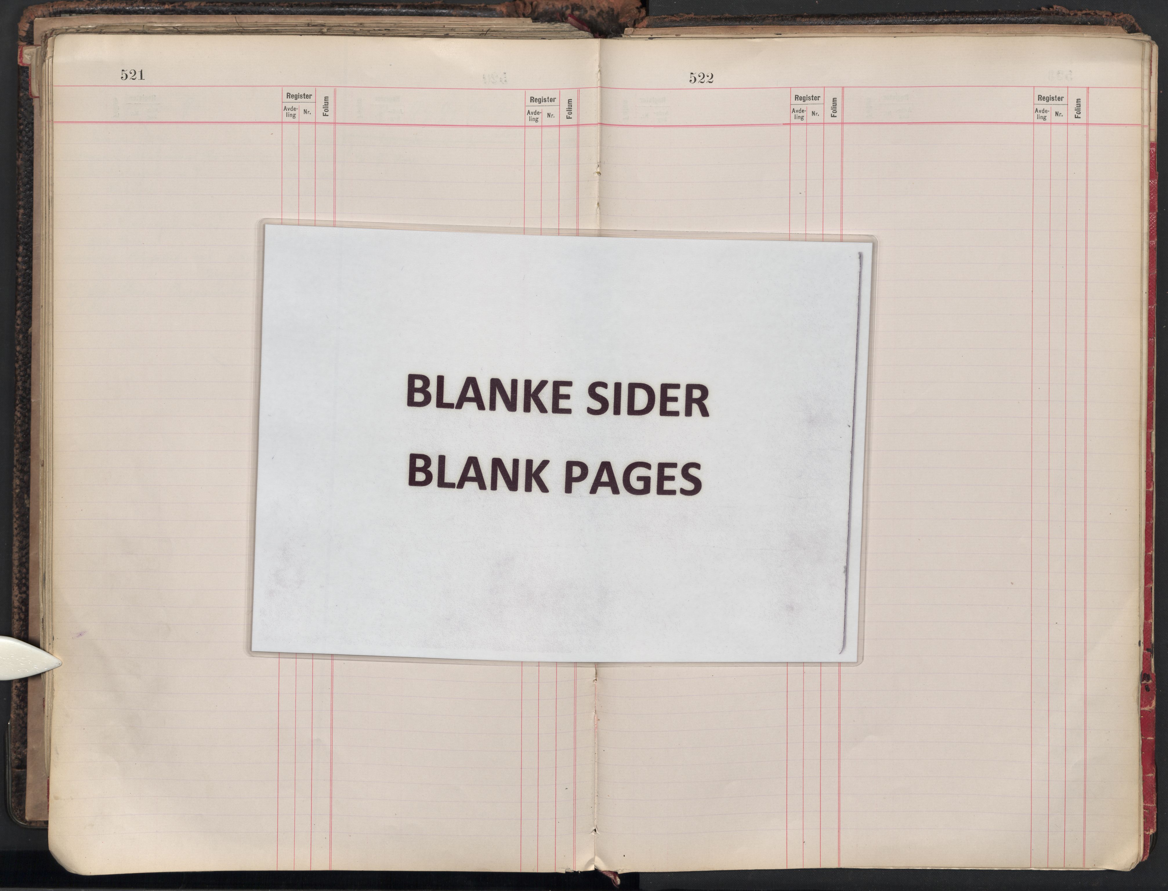 Oslo byfogd avd. II, AV/SAO-A-10942/G/Ga/Gaa/L0005: Firmaregister: B 1-25, aksjeselskaper, p. 521-522