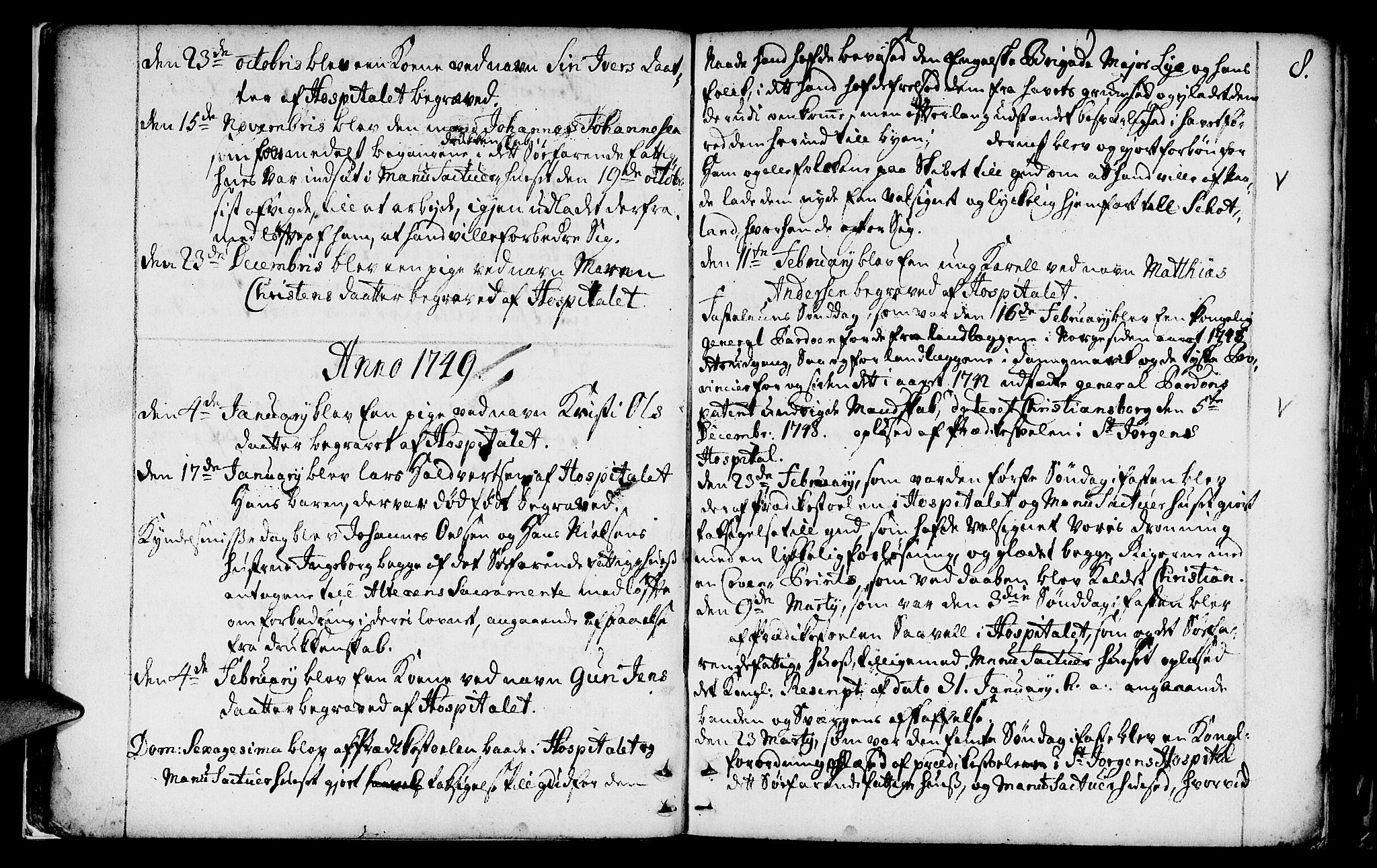 St. Jørgens hospital og Årstad sokneprestembete, SAB/A-99934: Parish register (official) no. A 1, 1743-1823, p. 8