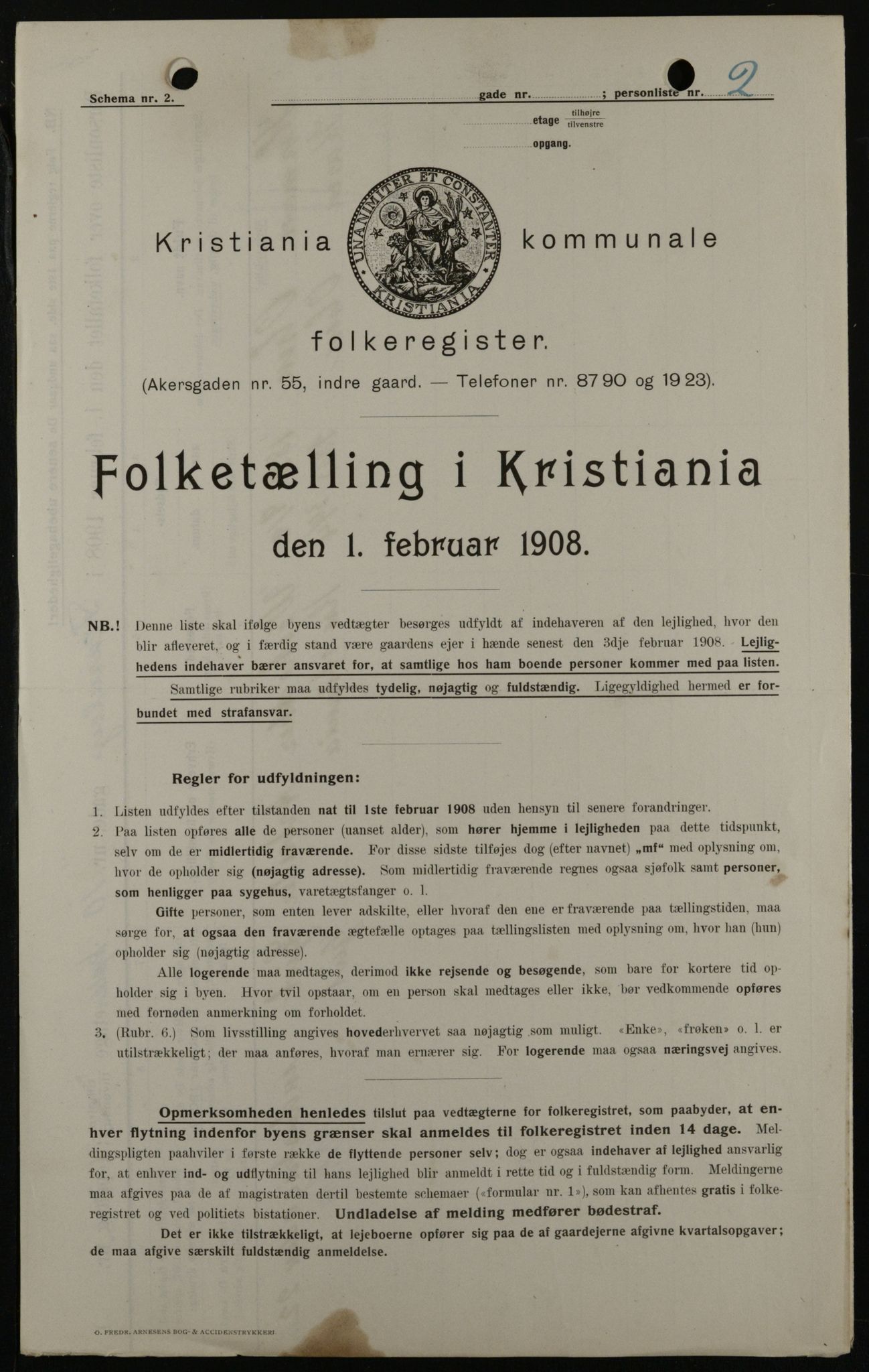 OBA, Municipal Census 1908 for Kristiania, 1908, p. 21799