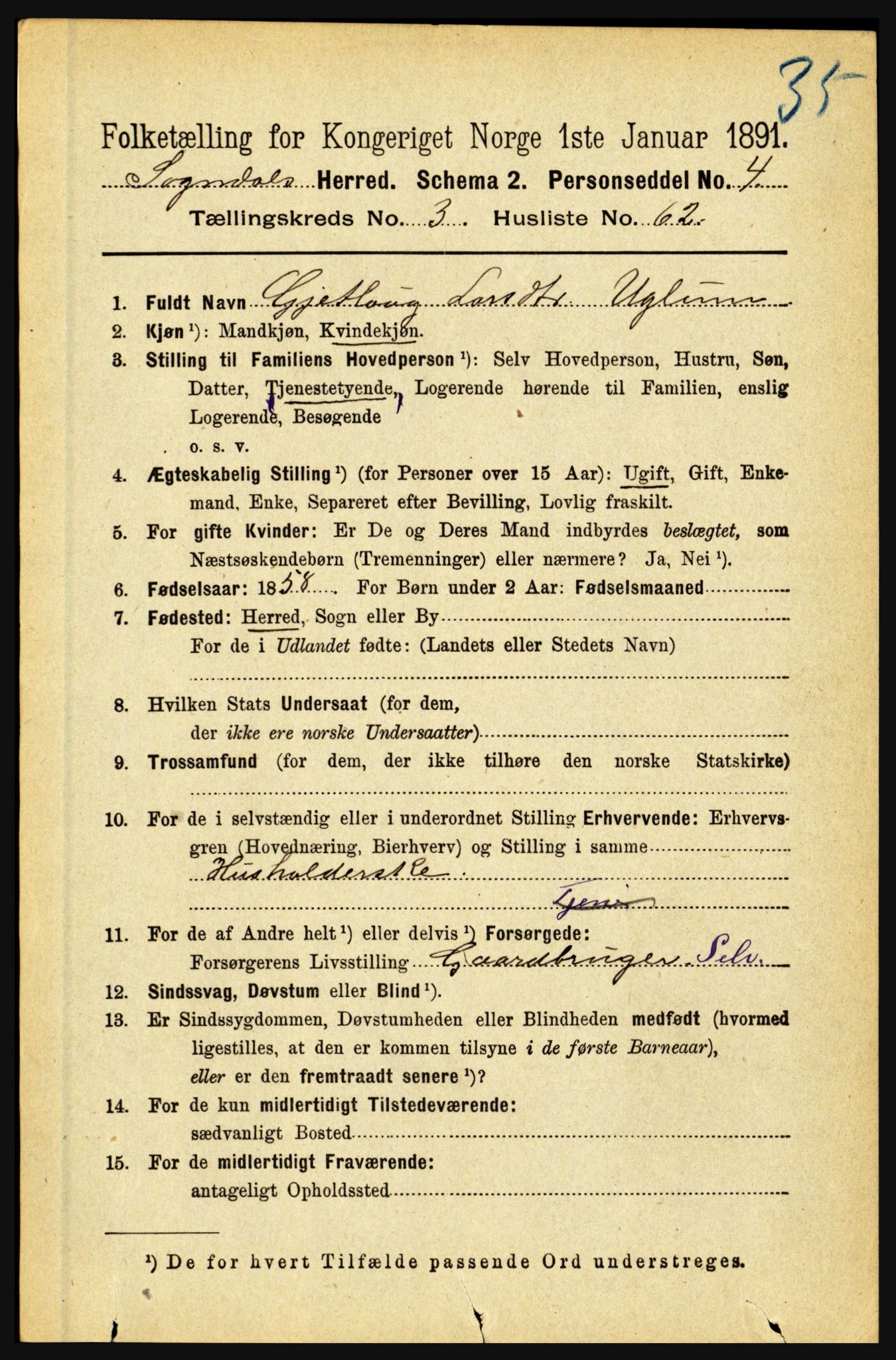 RA, 1891 census for 1420 Sogndal, 1891, p. 1826