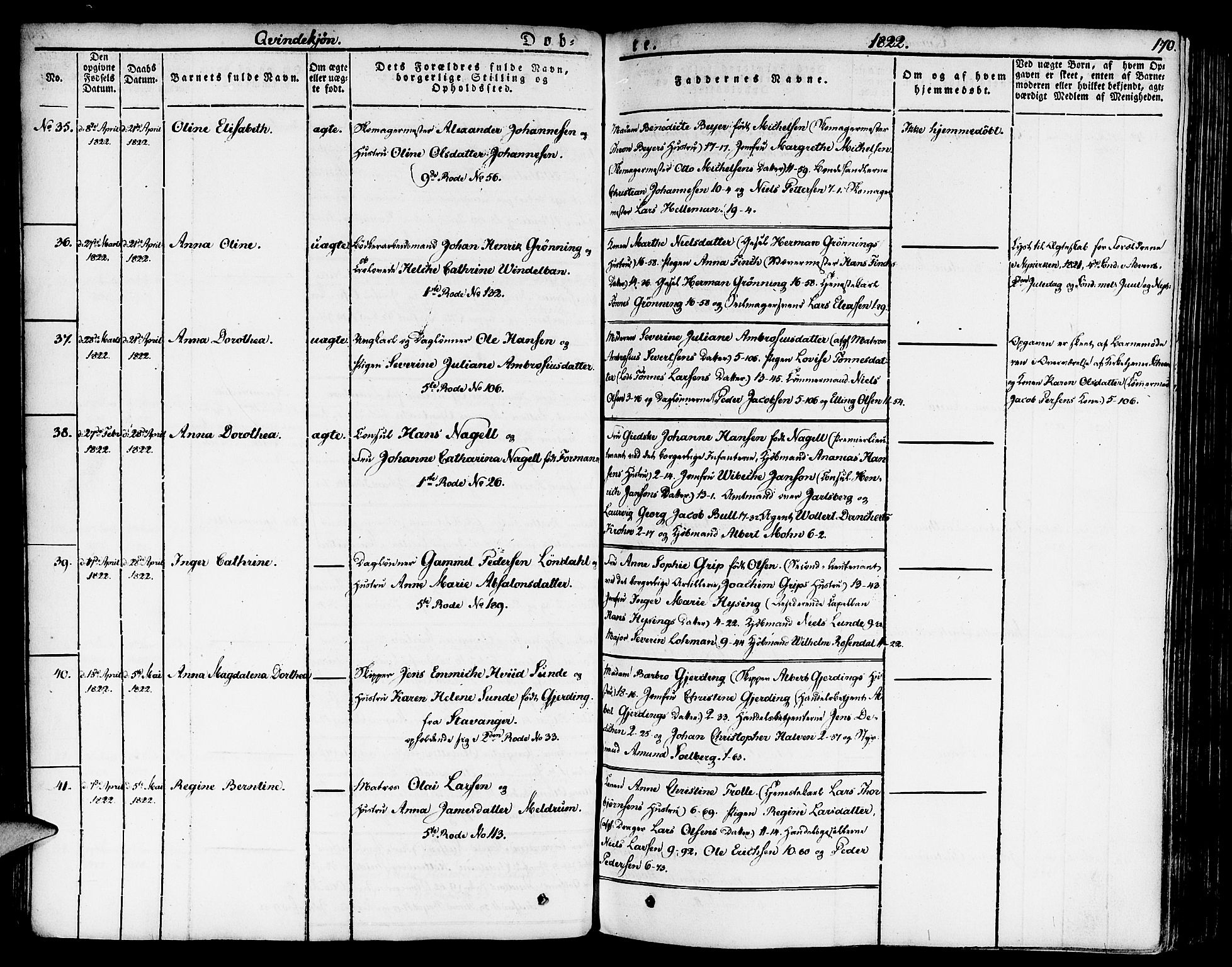 Nykirken Sokneprestembete, AV/SAB-A-77101/H/Haa/L0012: Parish register (official) no. A 12, 1821-1844, p. 170