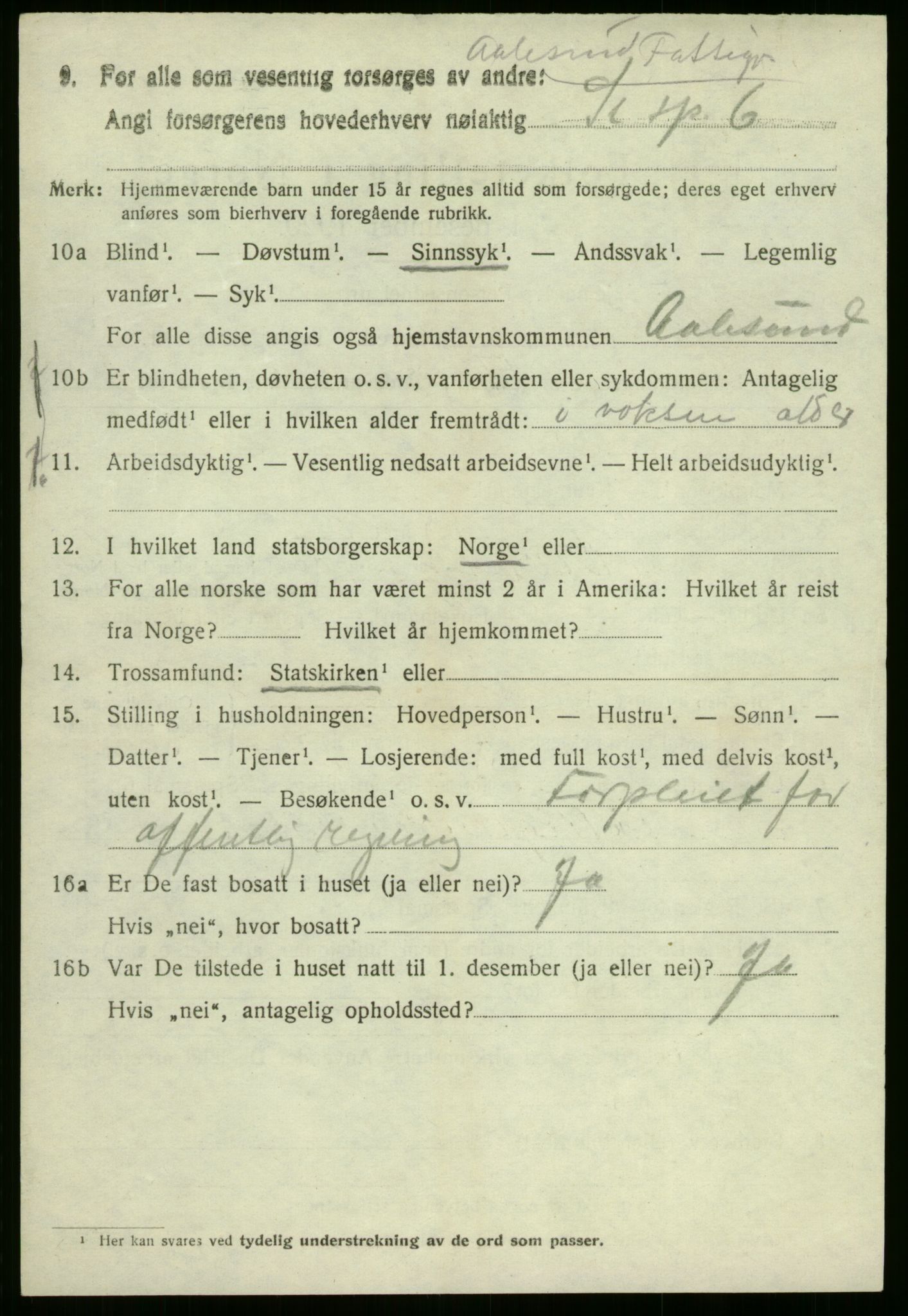 SAB, 1920 census for Vevring, 1920, p. 675