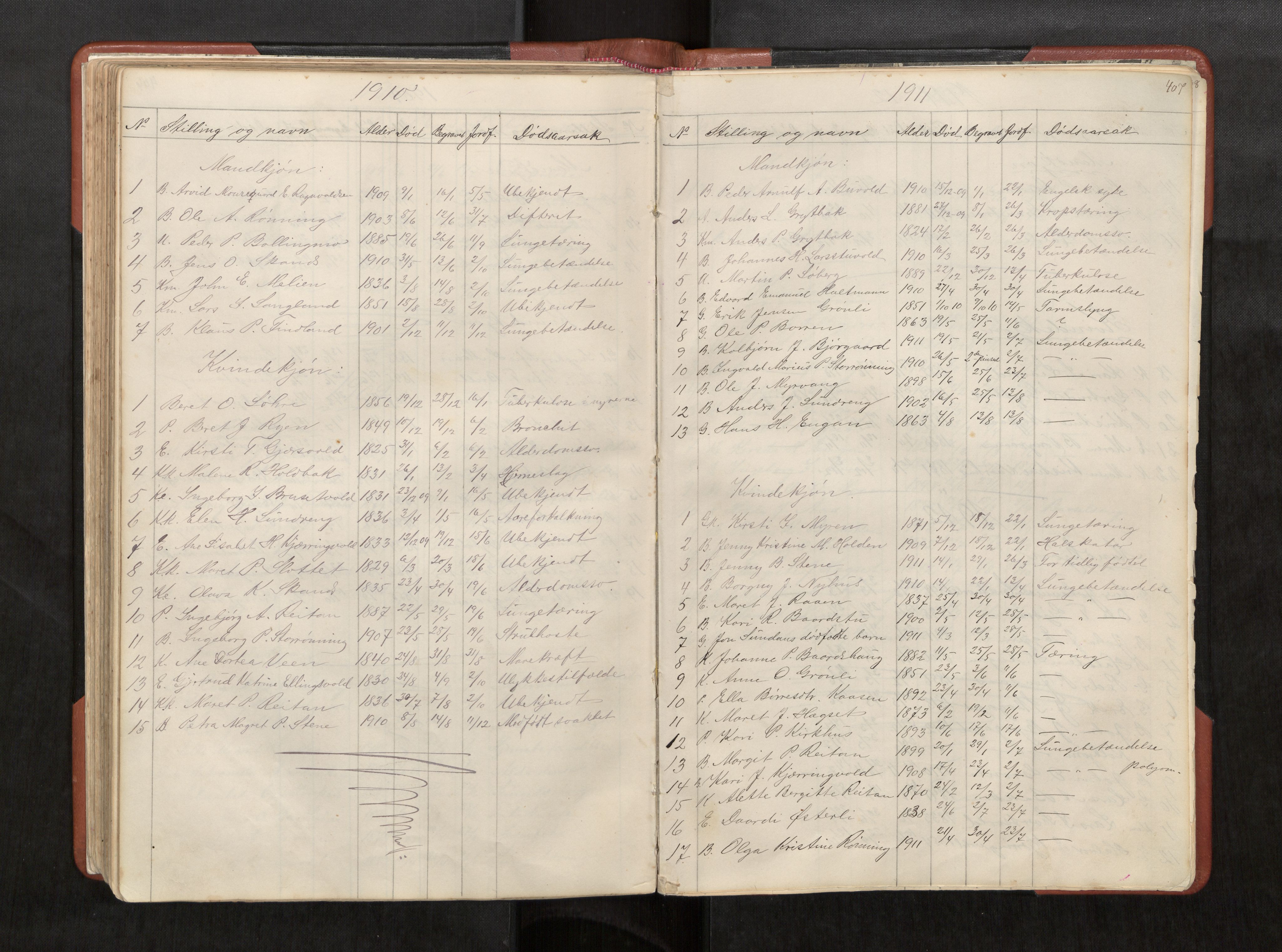 Ministerialprotokoller, klokkerbøker og fødselsregistre - Sør-Trøndelag, SAT/A-1456/686/L0985: Parish register (copy) no. 686C01, 1871-1933, p. 407