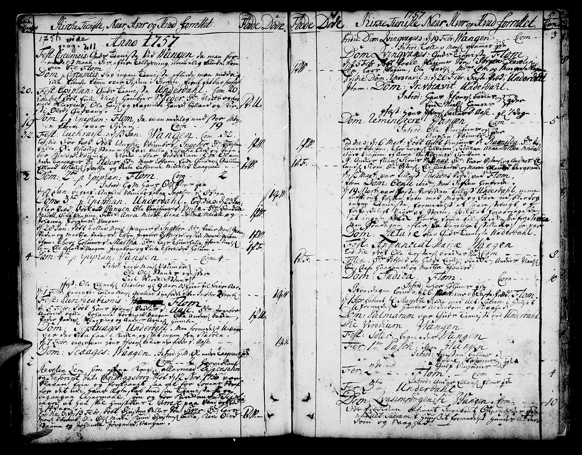 Aurland sokneprestembete, SAB/A-99937/H/Ha/Haa/L0004: Parish register (official) no. A 4, 1756-1801, p. 5