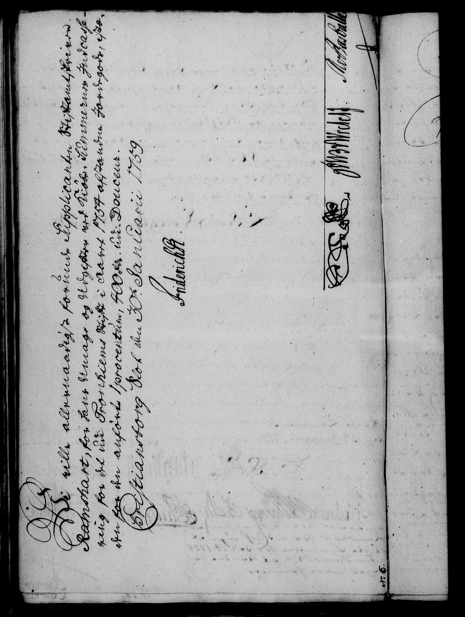 Rentekammeret, Kammerkanselliet, RA/EA-3111/G/Gf/Gfa/L0041: Norsk relasjons- og resolusjonsprotokoll (merket RK 52.41), 1759, p. 86