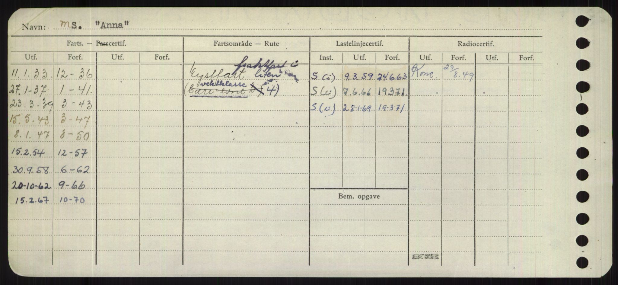 Sjøfartsdirektoratet med forløpere, Skipsmålingen, RA/S-1627/H/Hd/L0001: Fartøy, A-Anv, p. 662