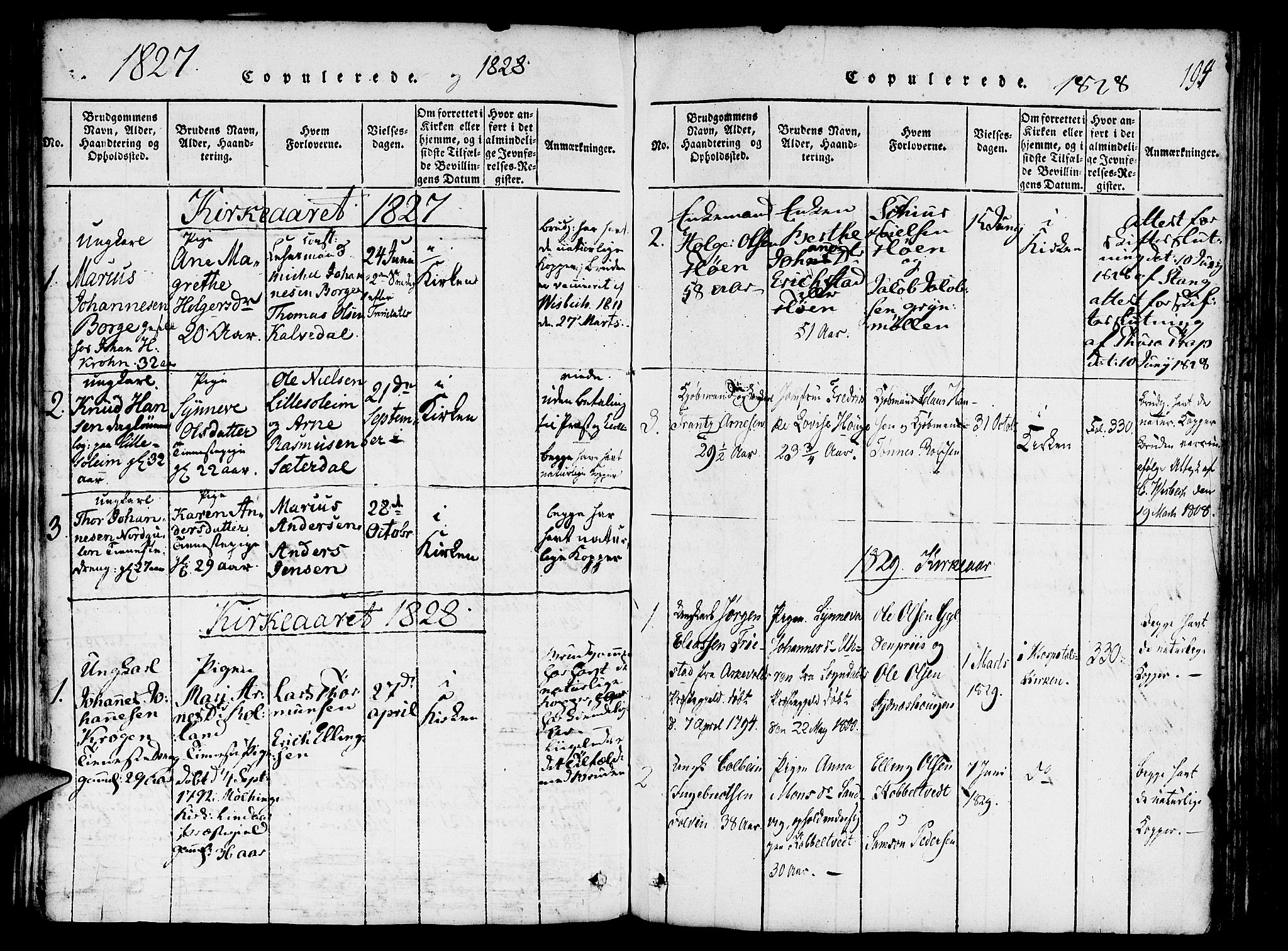 St. Jørgens hospital og Årstad sokneprestembete, SAB/A-99934: Parish register (official) no. A 3, 1815-1843, p. 194