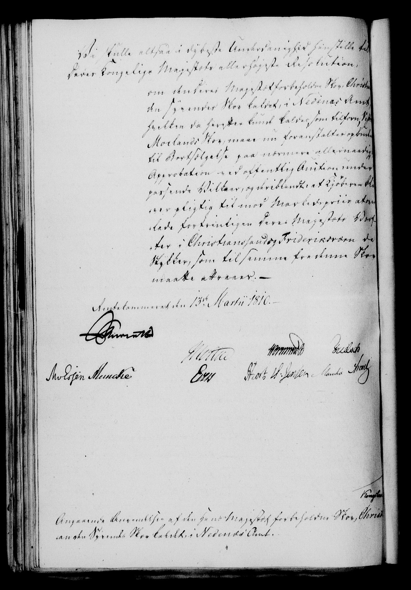 Rentekammeret, Kammerkanselliet, RA/EA-3111/G/Gf/Gfa/L0092: Norsk relasjons- og resolusjonsprotokoll (merket RK 52.92), 1810, p. 115
