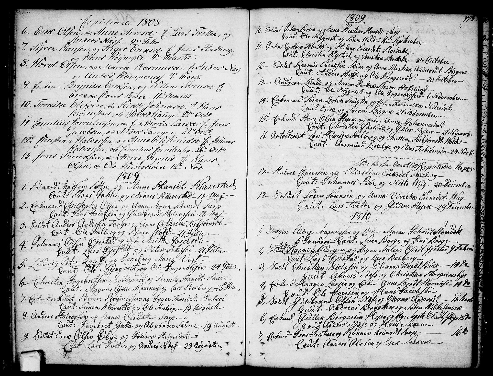 Skjeberg prestekontor Kirkebøker, SAO/A-10923/F/Fa/L0003: Parish register (official) no. I 3, 1792-1814, p. 178