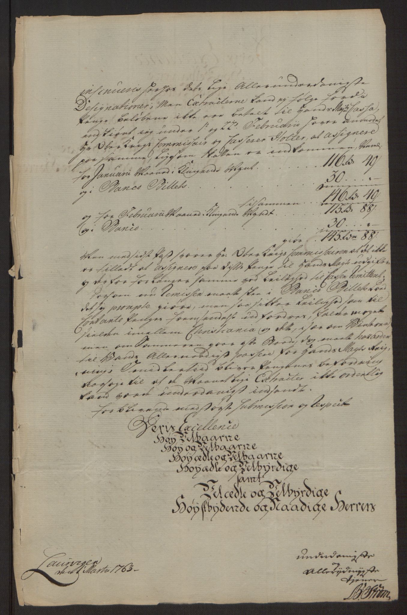 Rentekammeret inntil 1814, Reviderte regnskaper, Byregnskaper, RA/EA-4066/R/Ri/L0183/0001: [I4] Kontribusjonsregnskap / Ekstraskatt, 1762-1768, p. 13