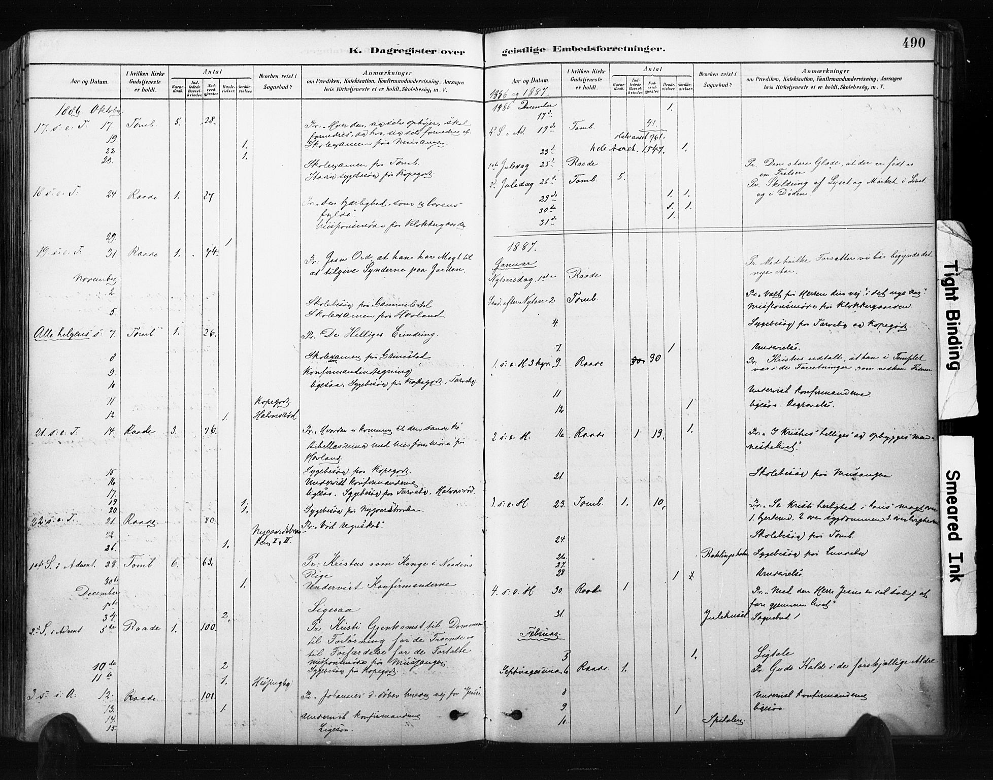 Råde prestekontor kirkebøker, AV/SAO-A-2009/F/Fa/L0007: Parish register (official) no. 7, 1878-1902, p. 490