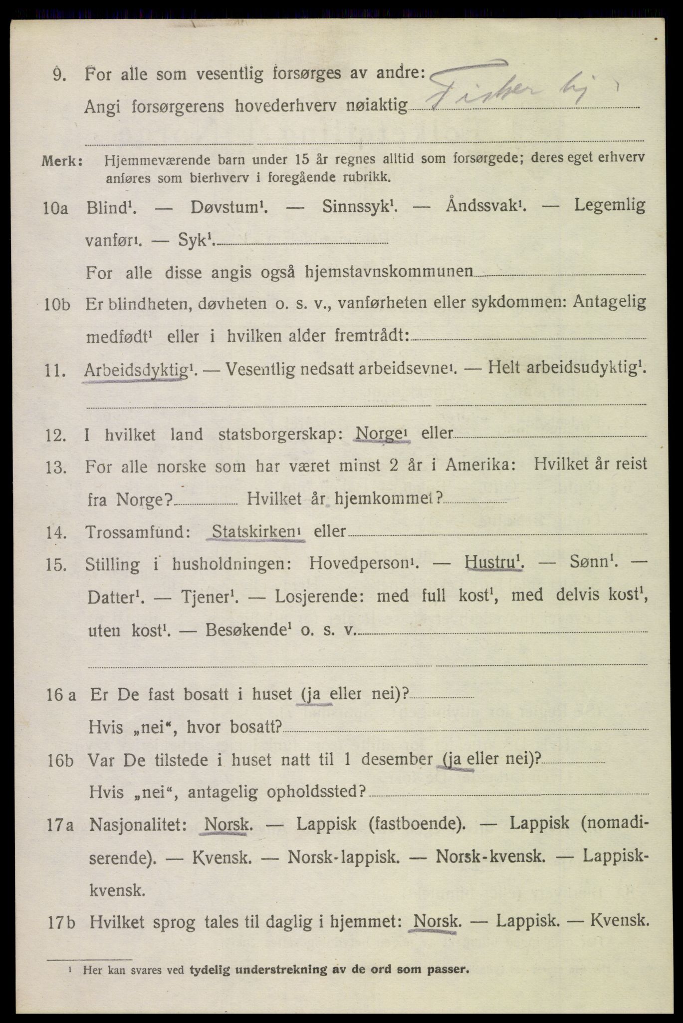 SAT, 1920 census for Borge, 1920, p. 8708