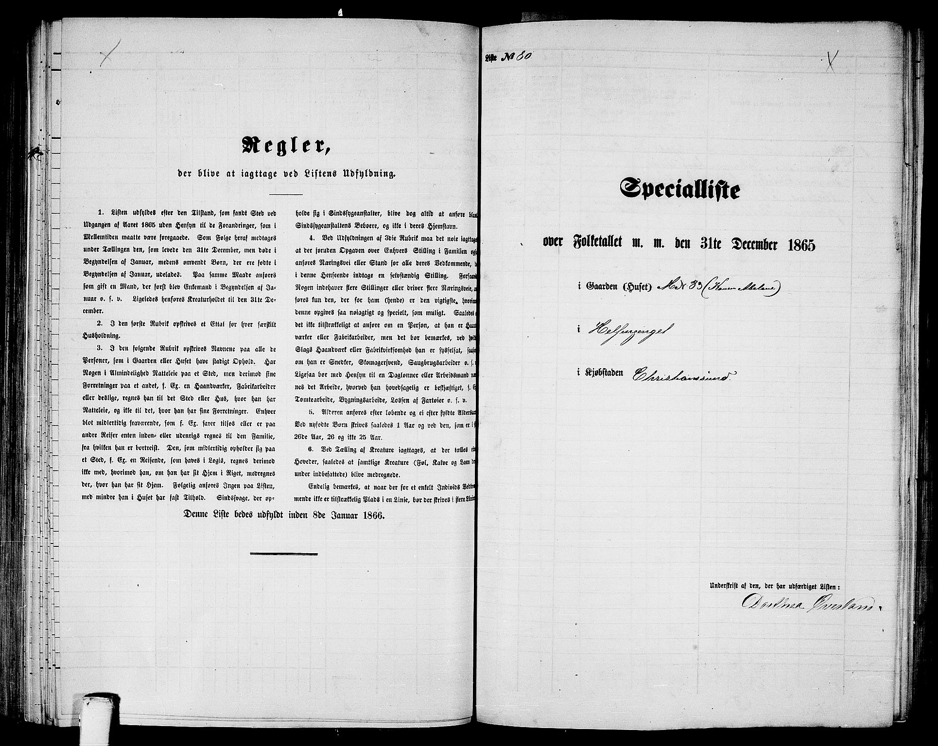 RA, 1865 census for Kristiansund/Kristiansund, 1865, p. 168