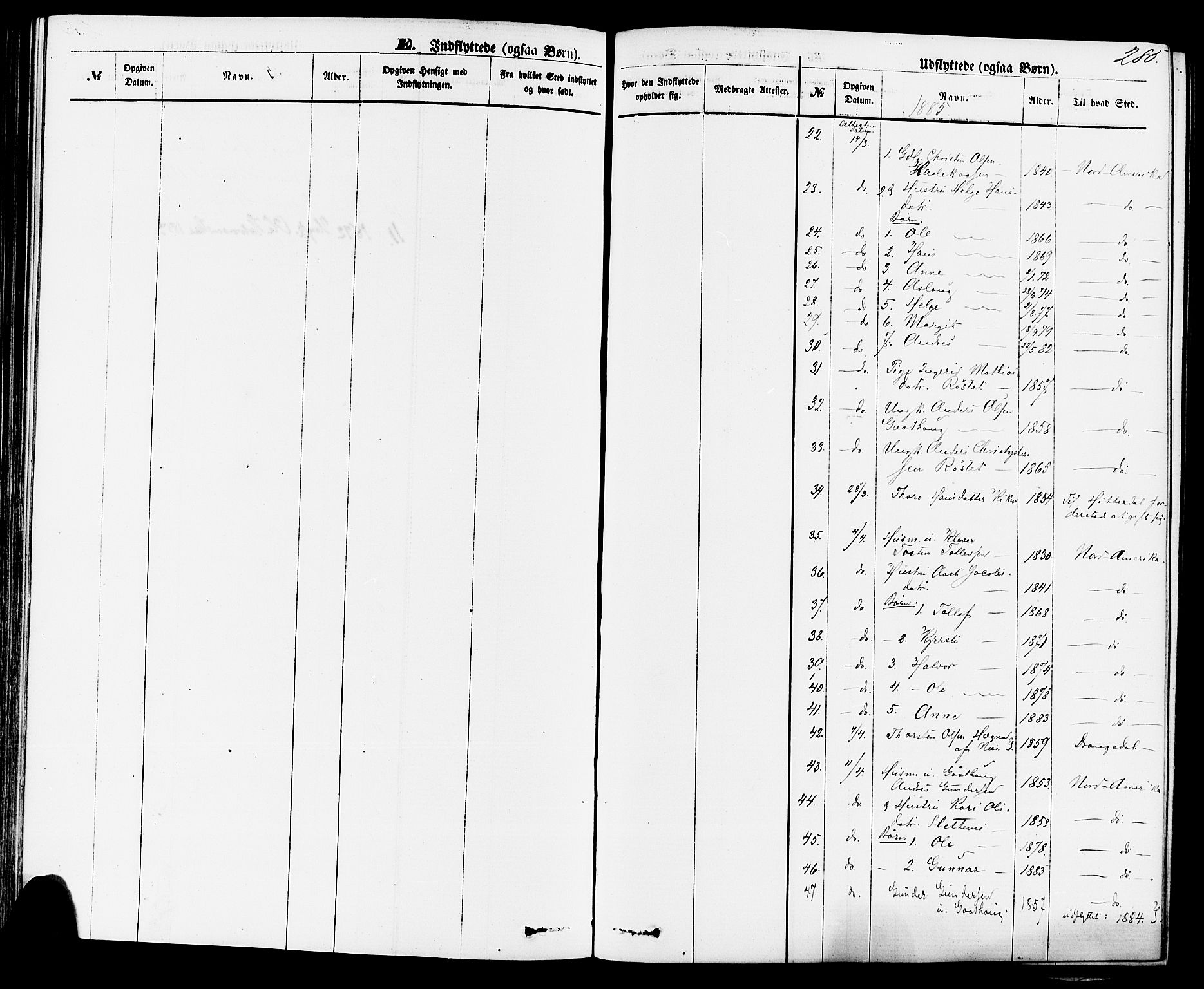 Sauherad kirkebøker, SAKO/A-298/F/Fa/L0008: Parish register (official) no. I 8, 1873-1886, p. 285
