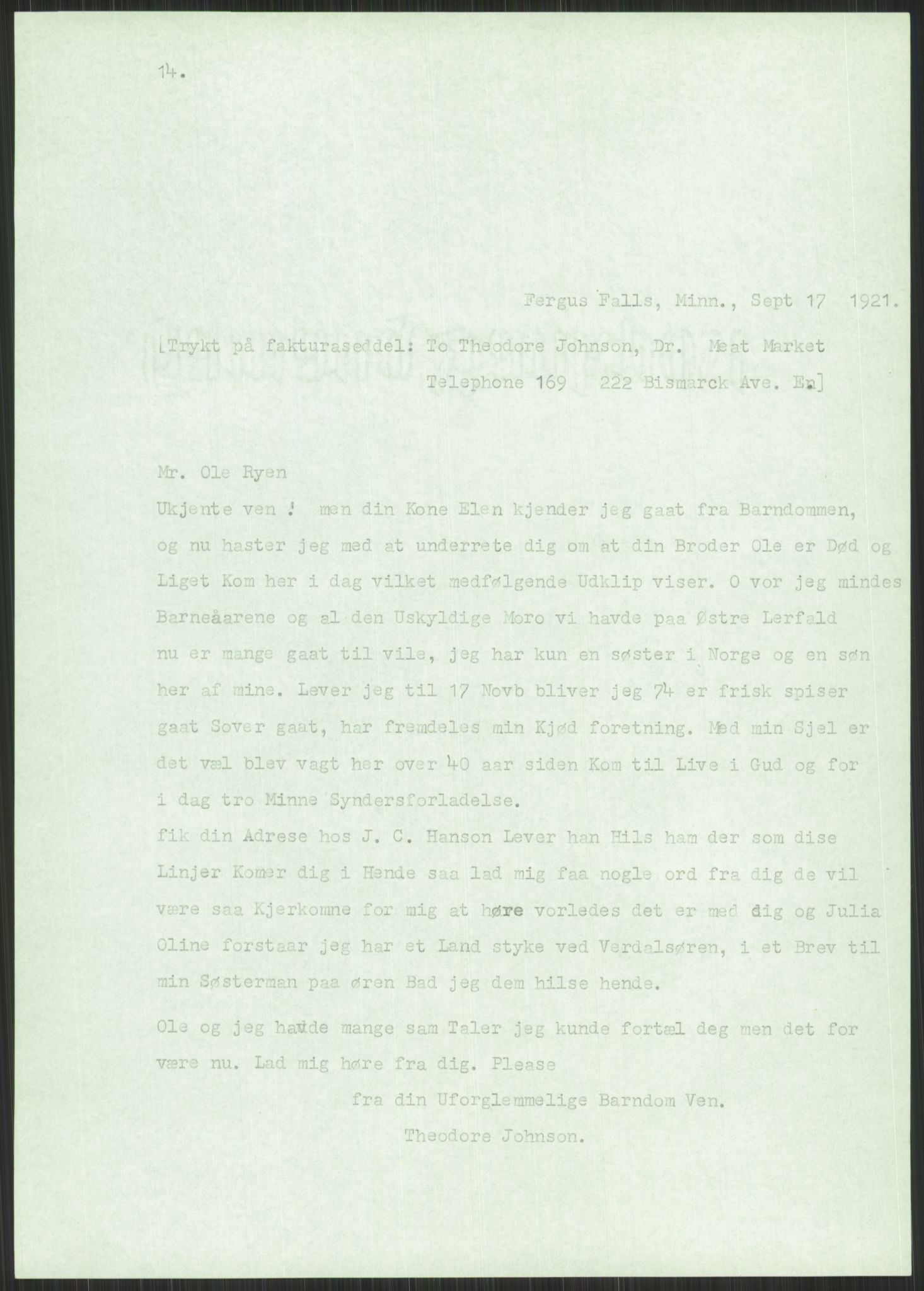 Samlinger til kildeutgivelse, Amerikabrevene, AV/RA-EA-4057/F/L0034: Innlån fra Nord-Trøndelag, 1838-1914, p. 173