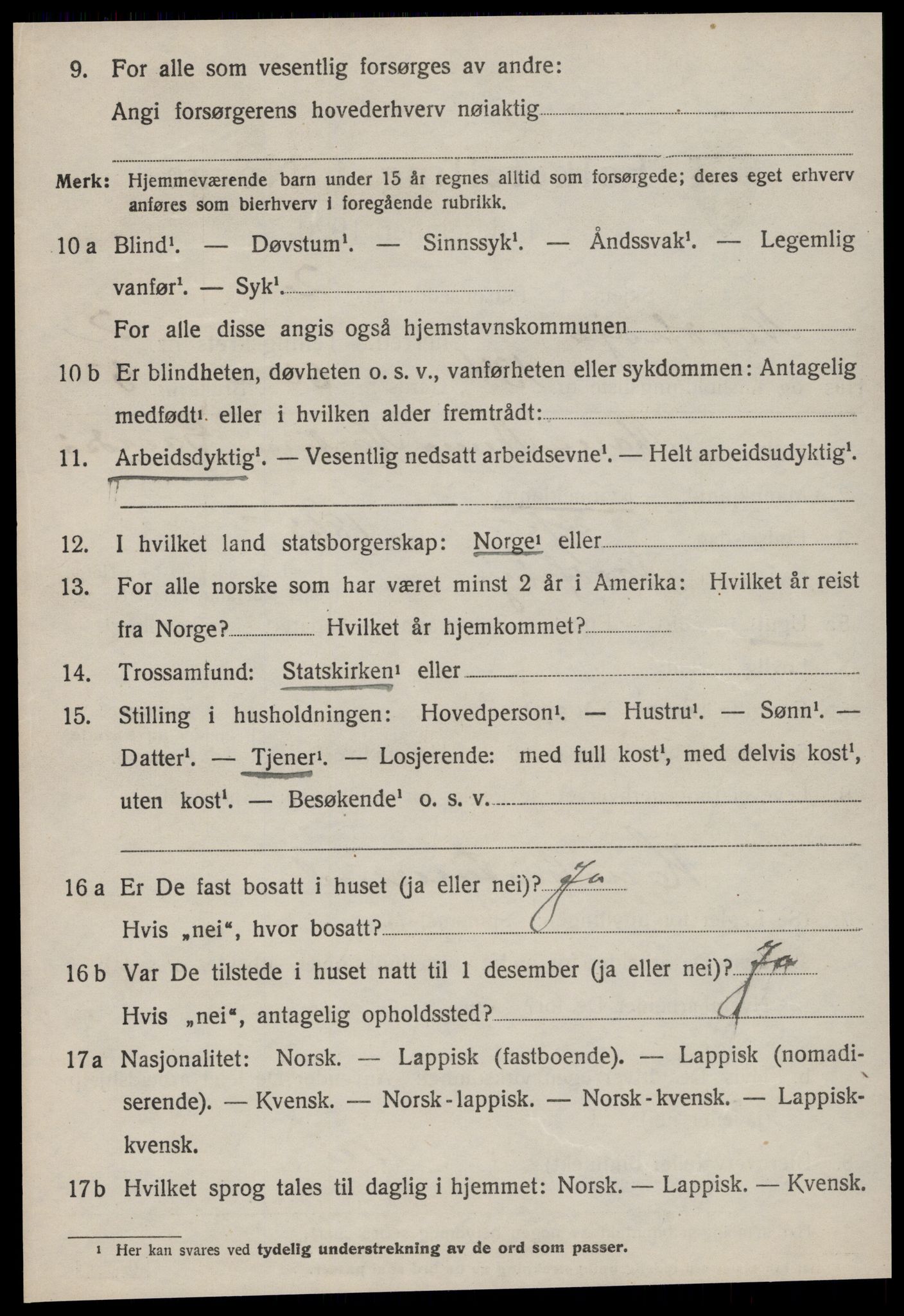 SAT, 1920 census for Nord-Frøya, 1920, p. 6196