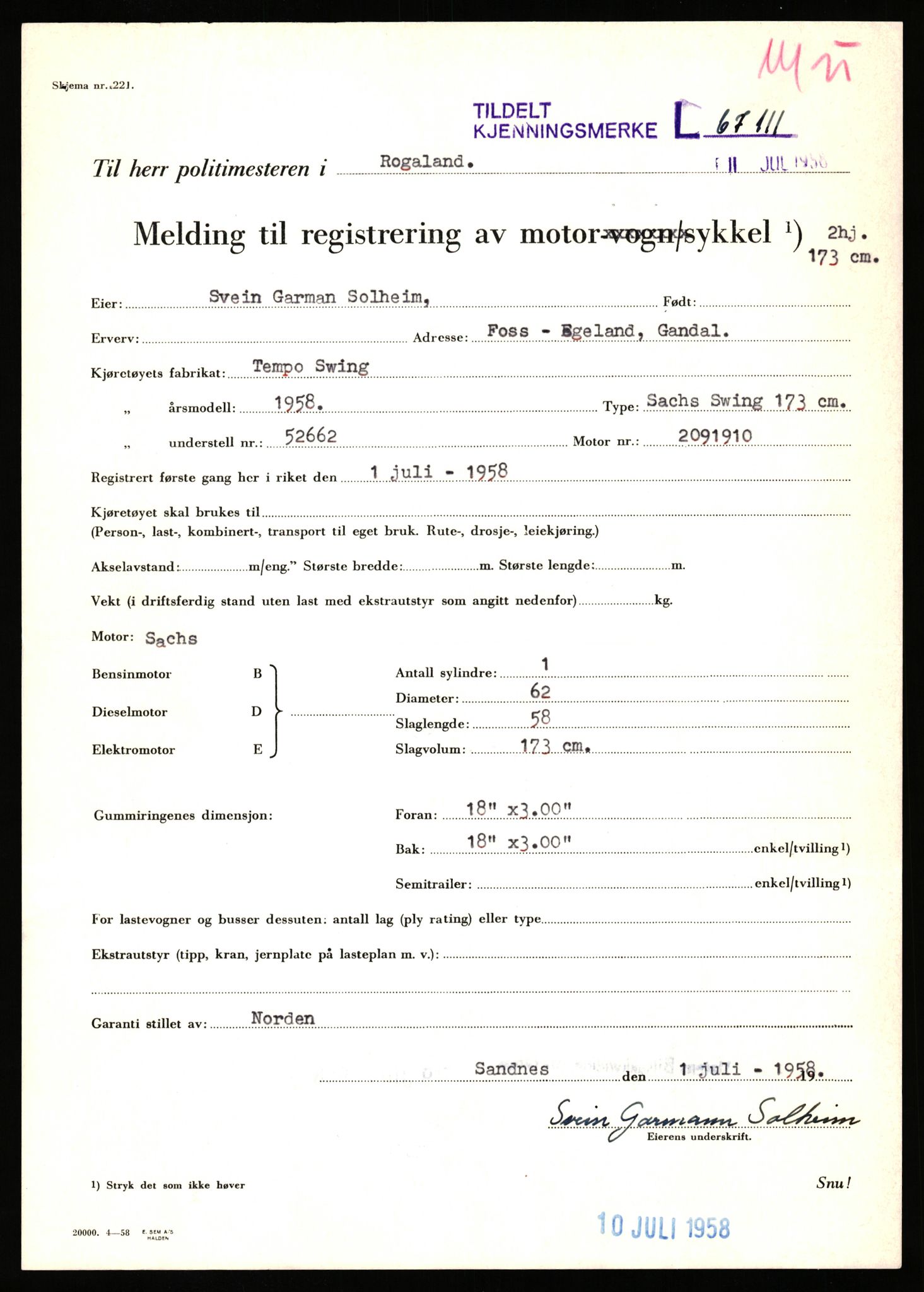 Stavanger trafikkstasjon, AV/SAST-A-101942/0/F/L0065: L-65400 - L-67649, 1930-1971, p. 489