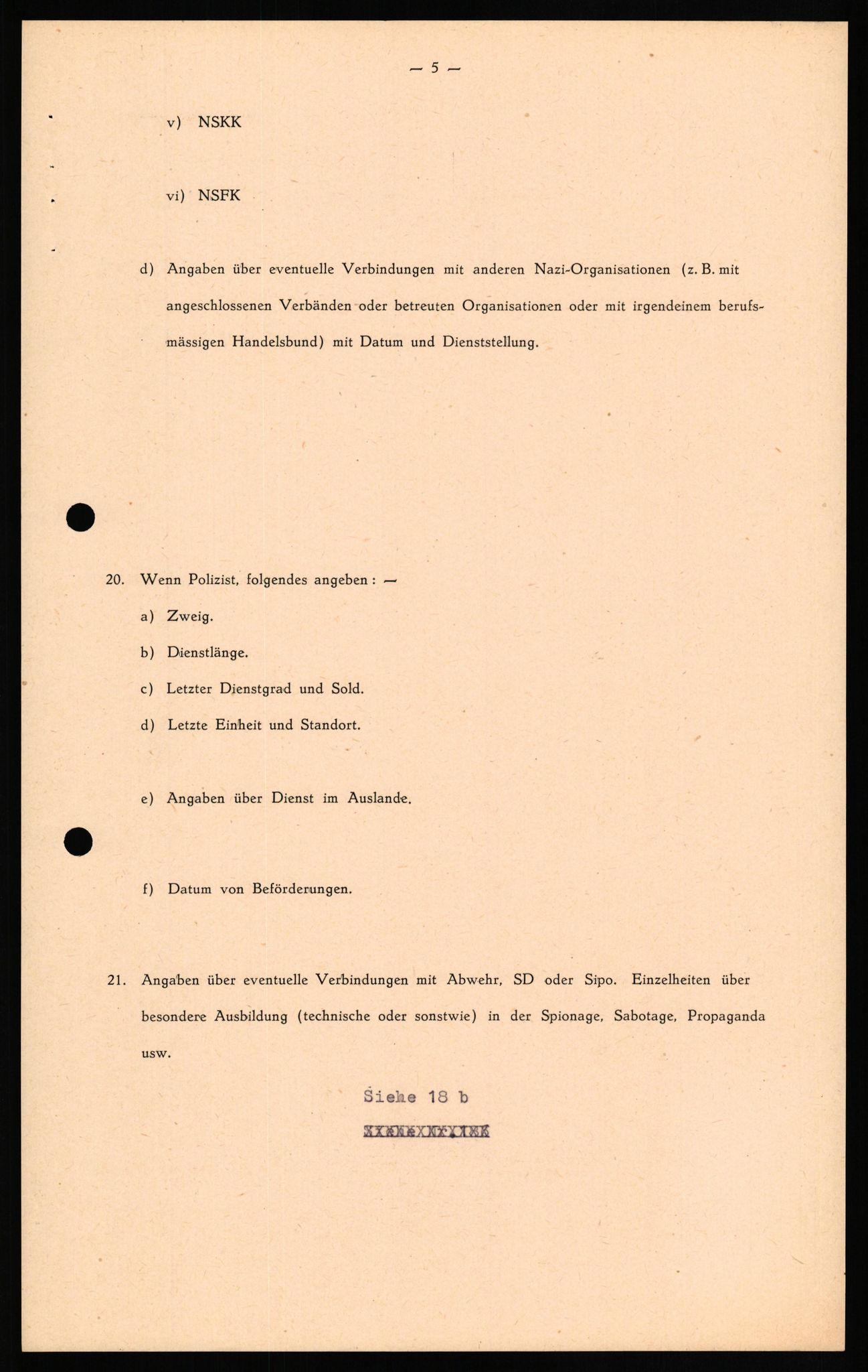 Forsvaret, Forsvarets overkommando II, AV/RA-RAFA-3915/D/Db/L0019: CI Questionaires. Tyske okkupasjonsstyrker i Norge. Tyskere., 1945-1946, p. 309