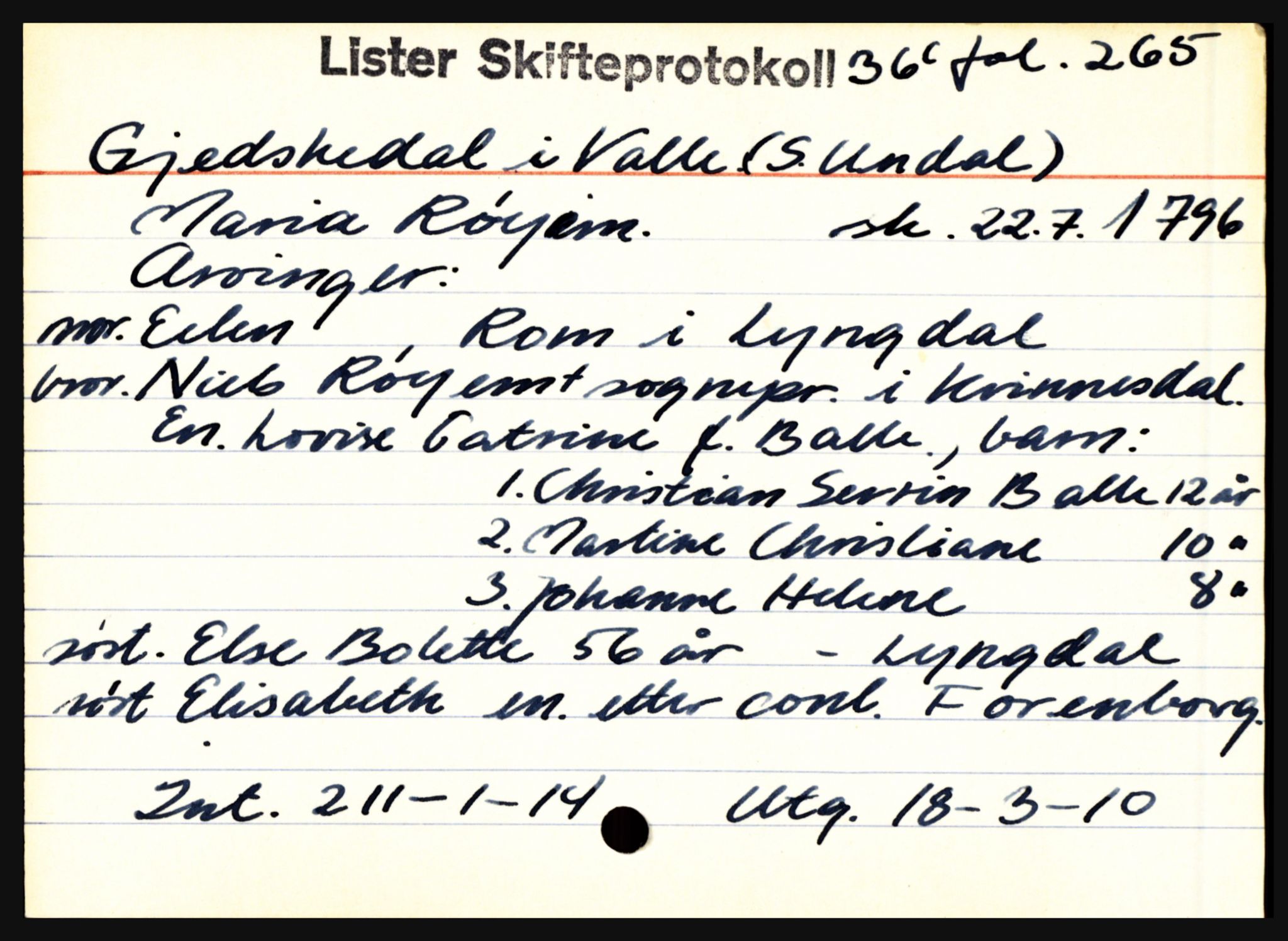 Lister sorenskriveri, AV/SAK-1221-0003/H, p. 11955