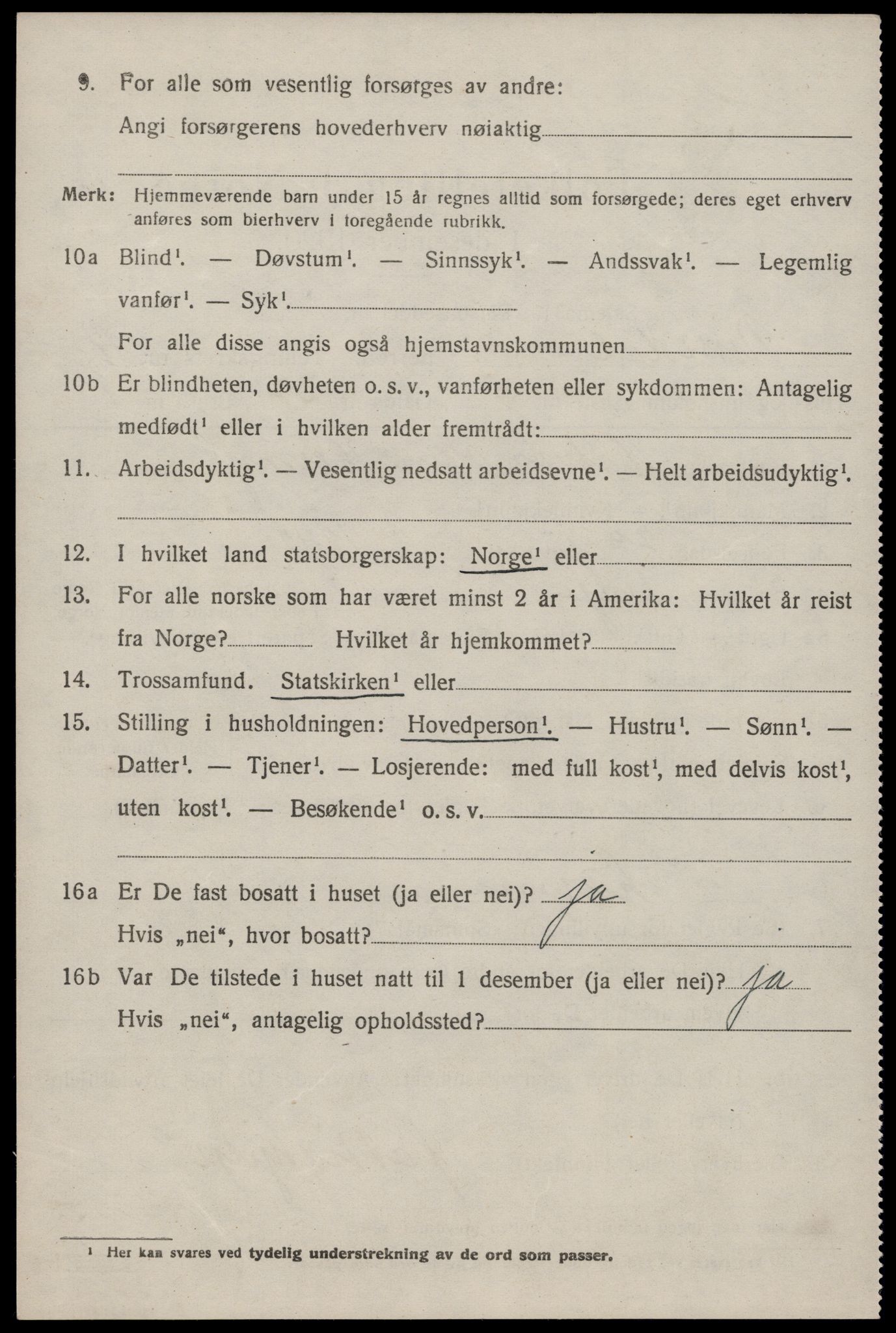 SAKO, 1920 census for Nissedal, 1920, p. 1862