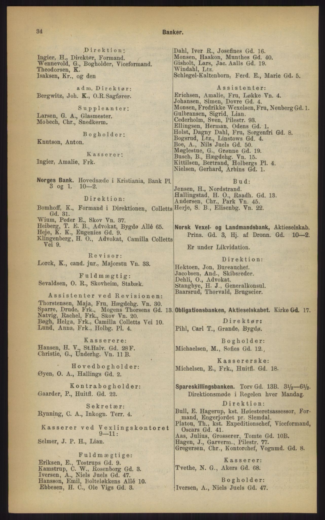 Kristiania/Oslo adressebok, PUBL/-, 1903, p. 34